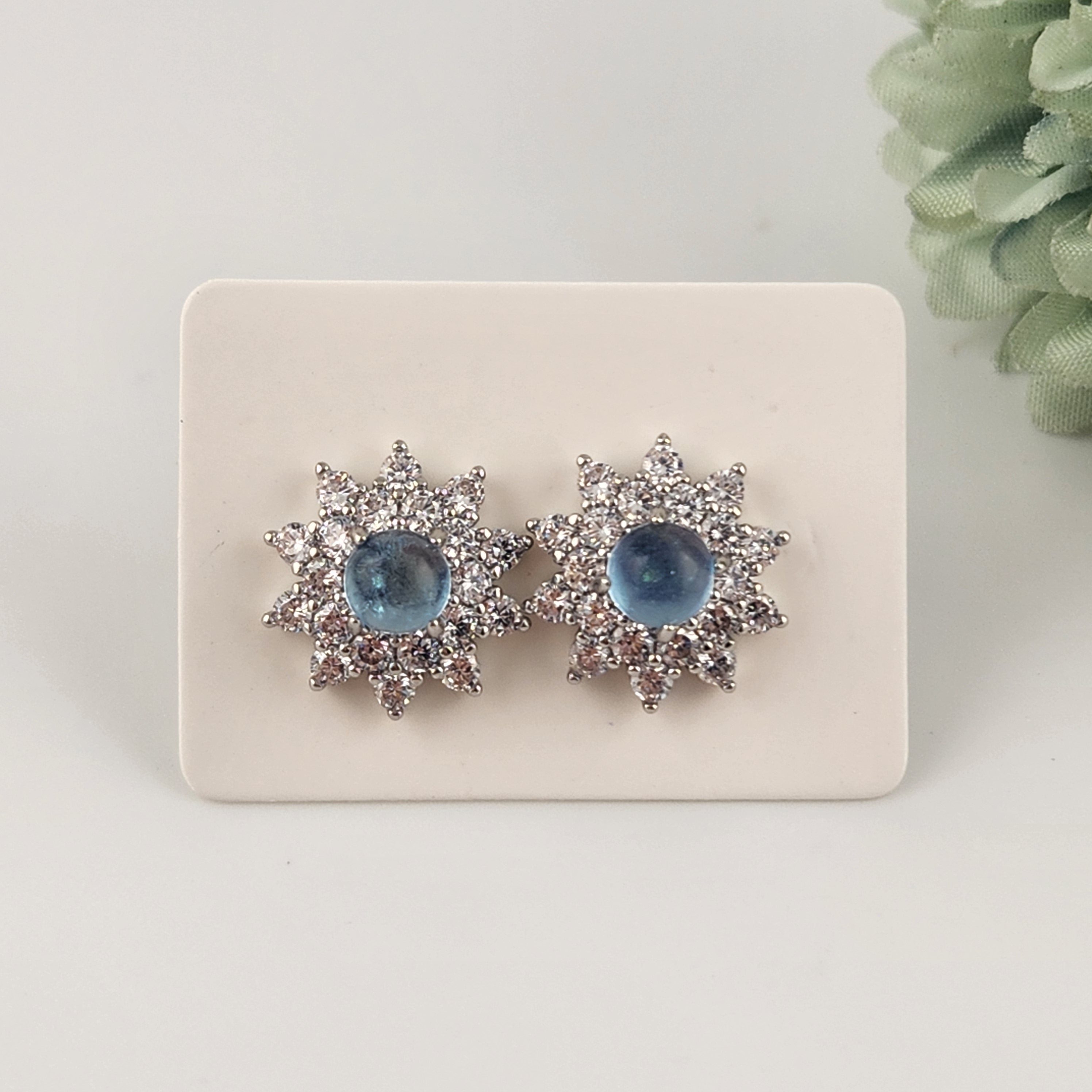 Aquamarine S925 Earrings