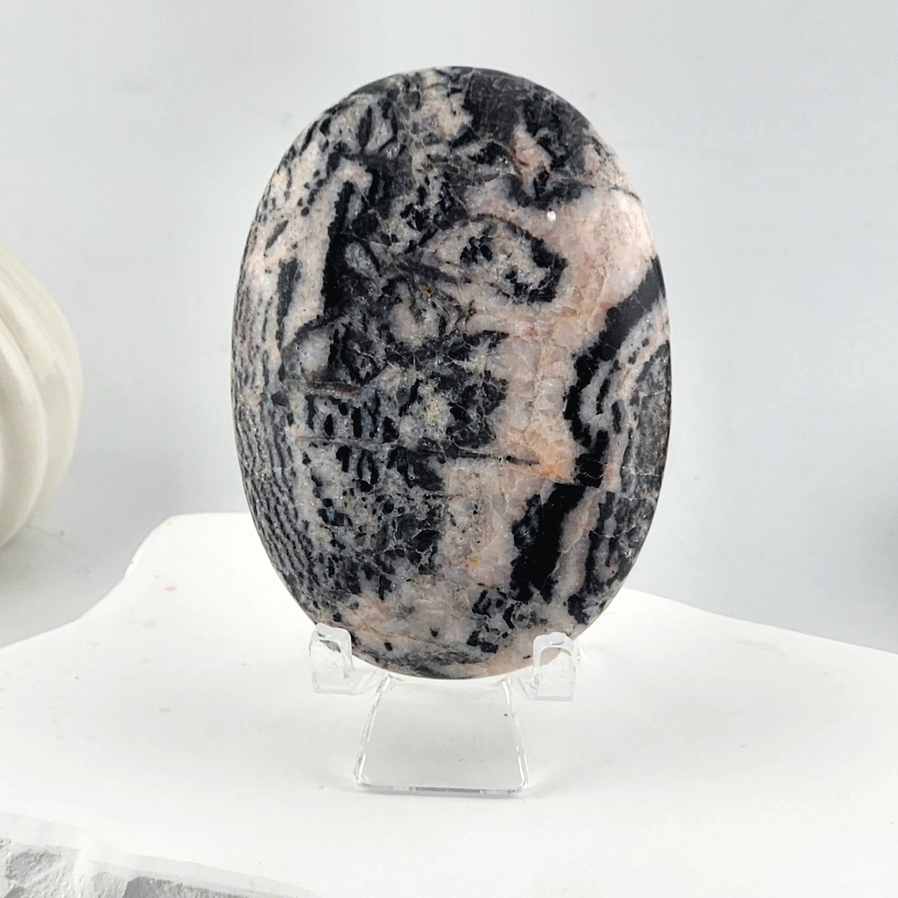 Pink Zebra Jasper Palmstone