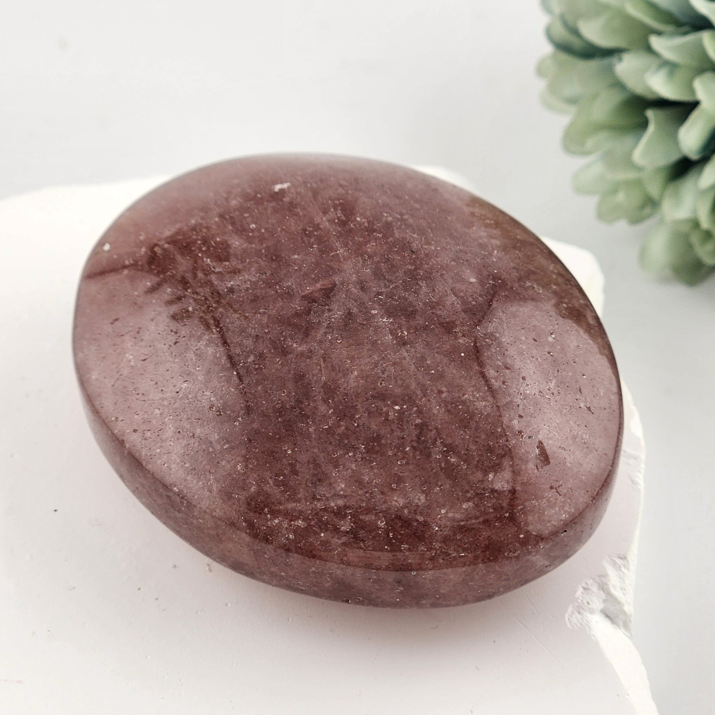 Strawberry Quartz Palmstone
