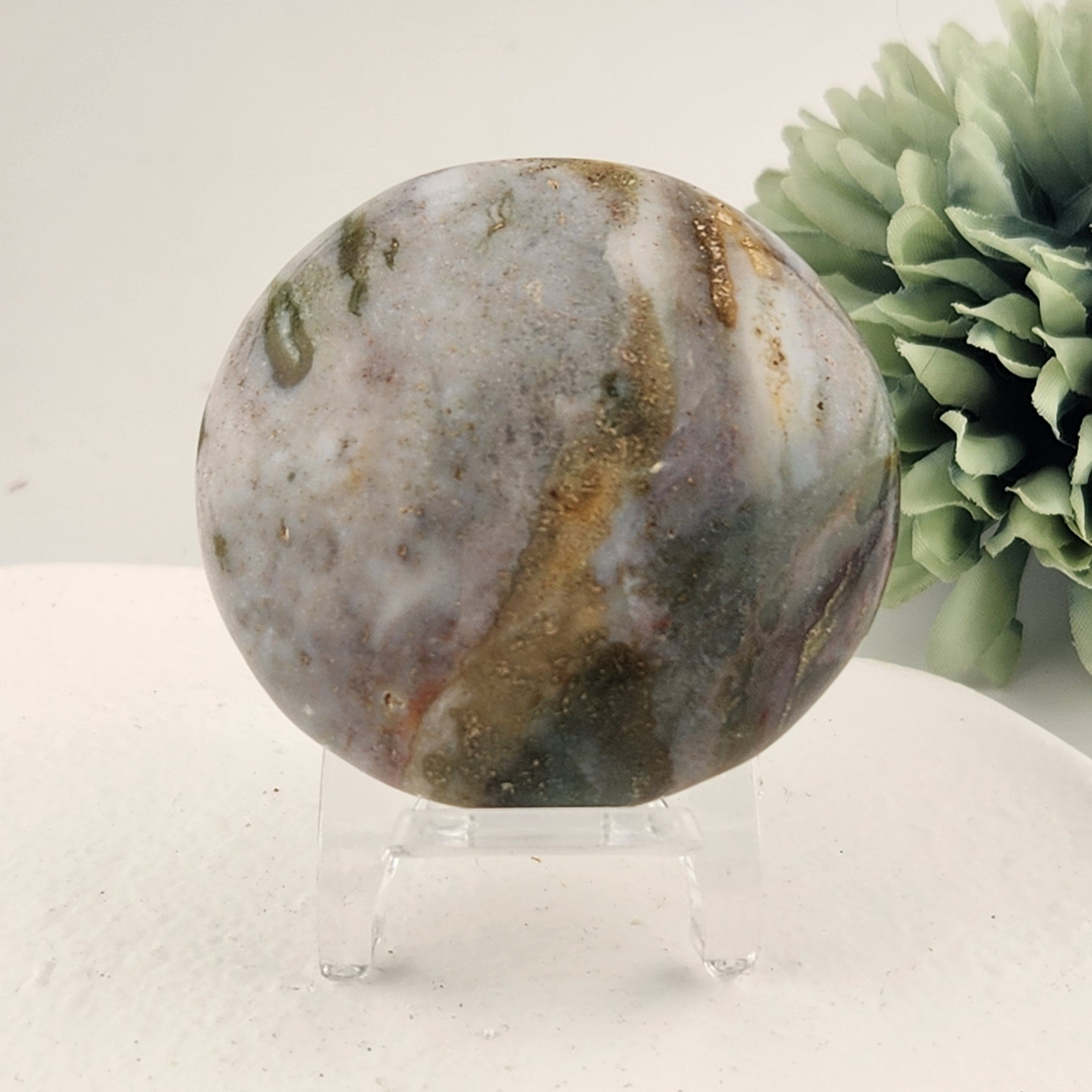 Ocean Jasper Pebble/Palm