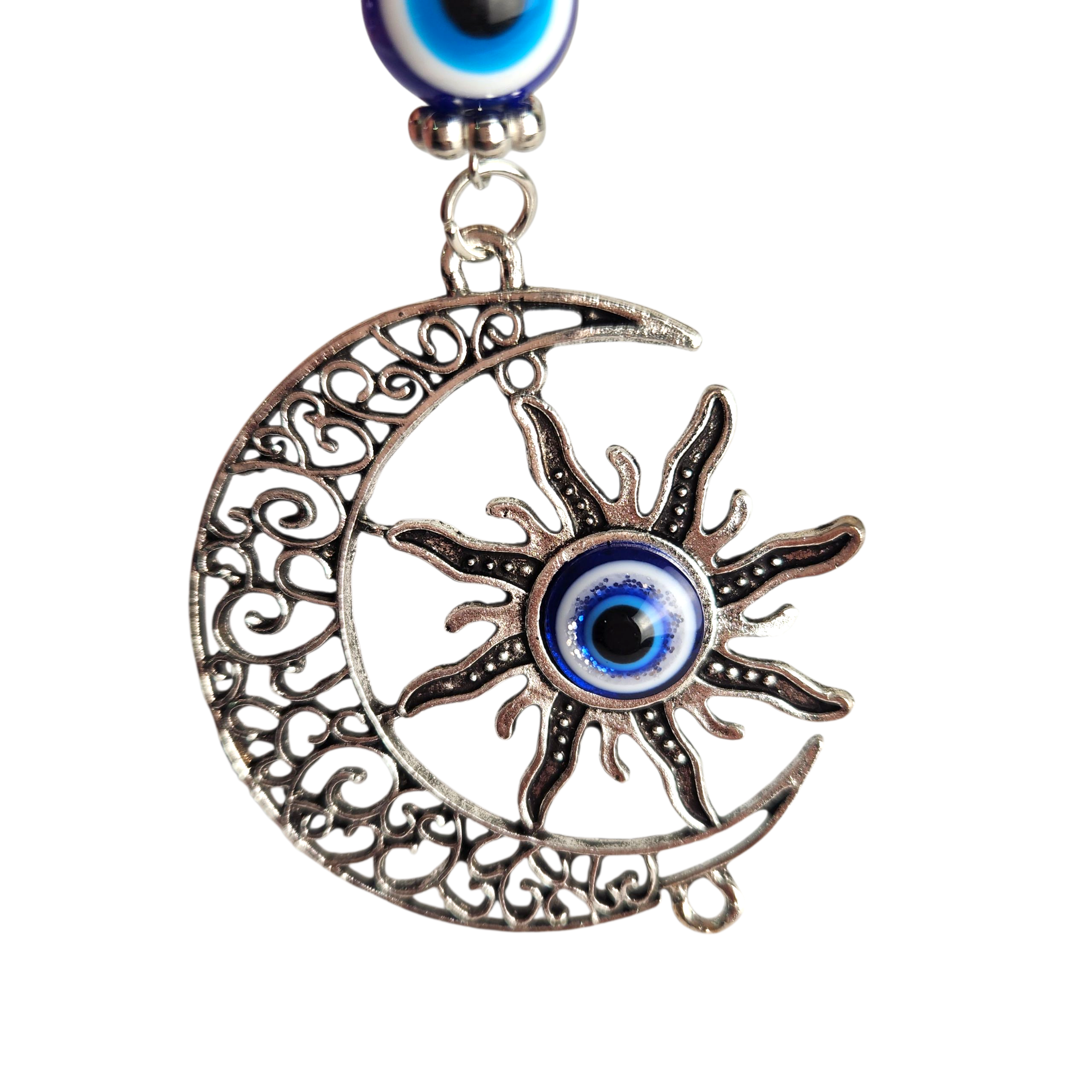 Evil Eye Keychain - Moon + Sun