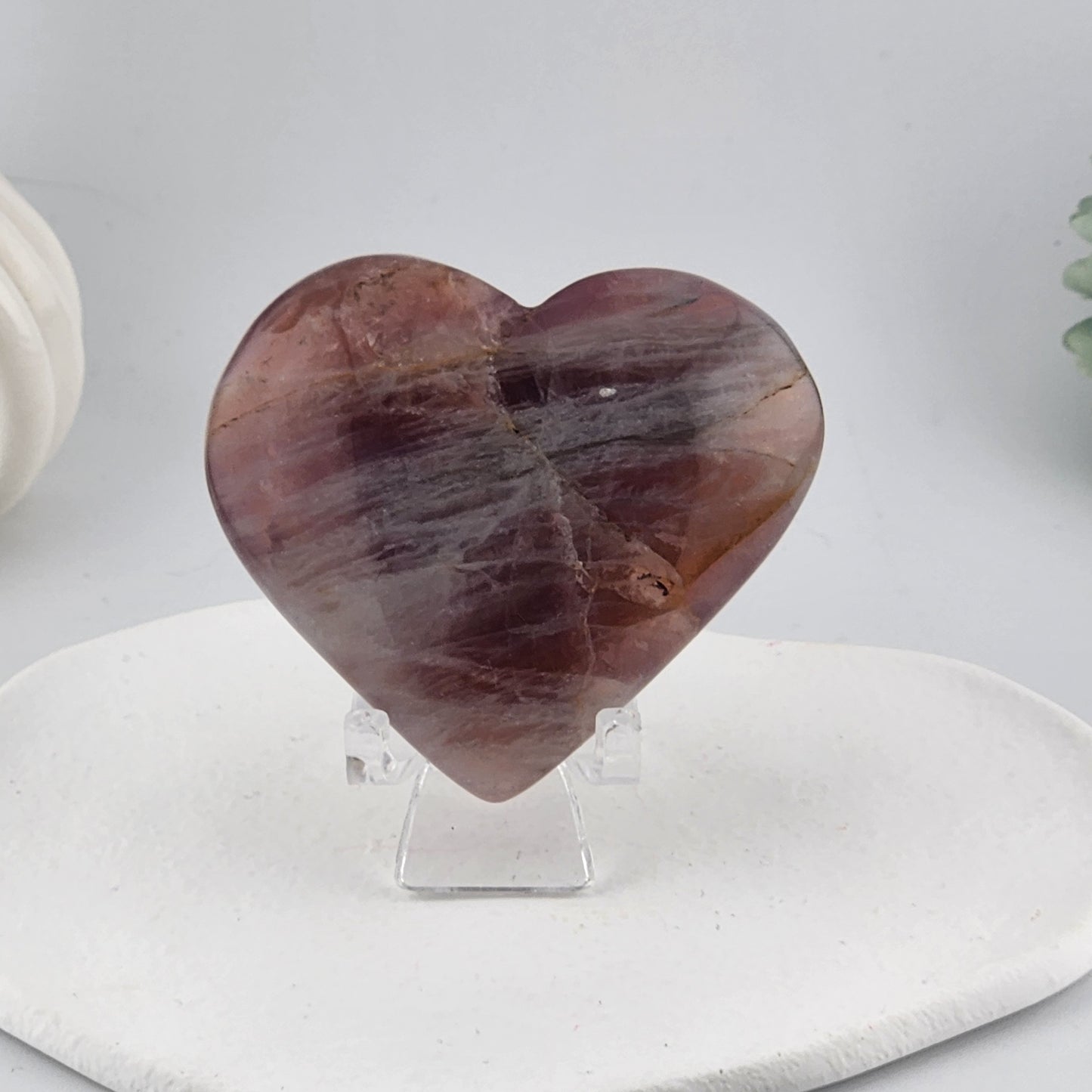 Lavender Rose Quartz Heart