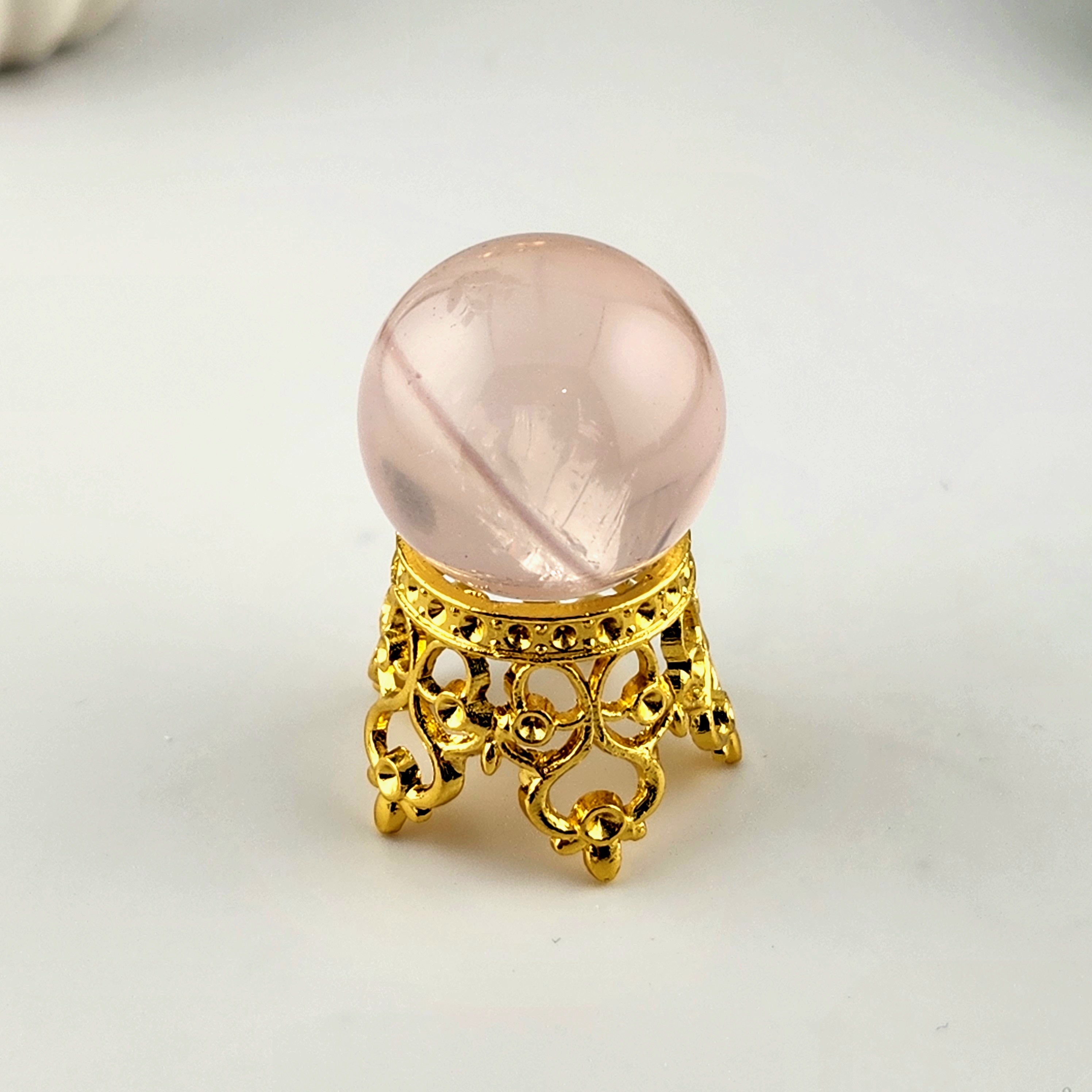 Gold Crown Sphere Stand (Without Rhinestones)