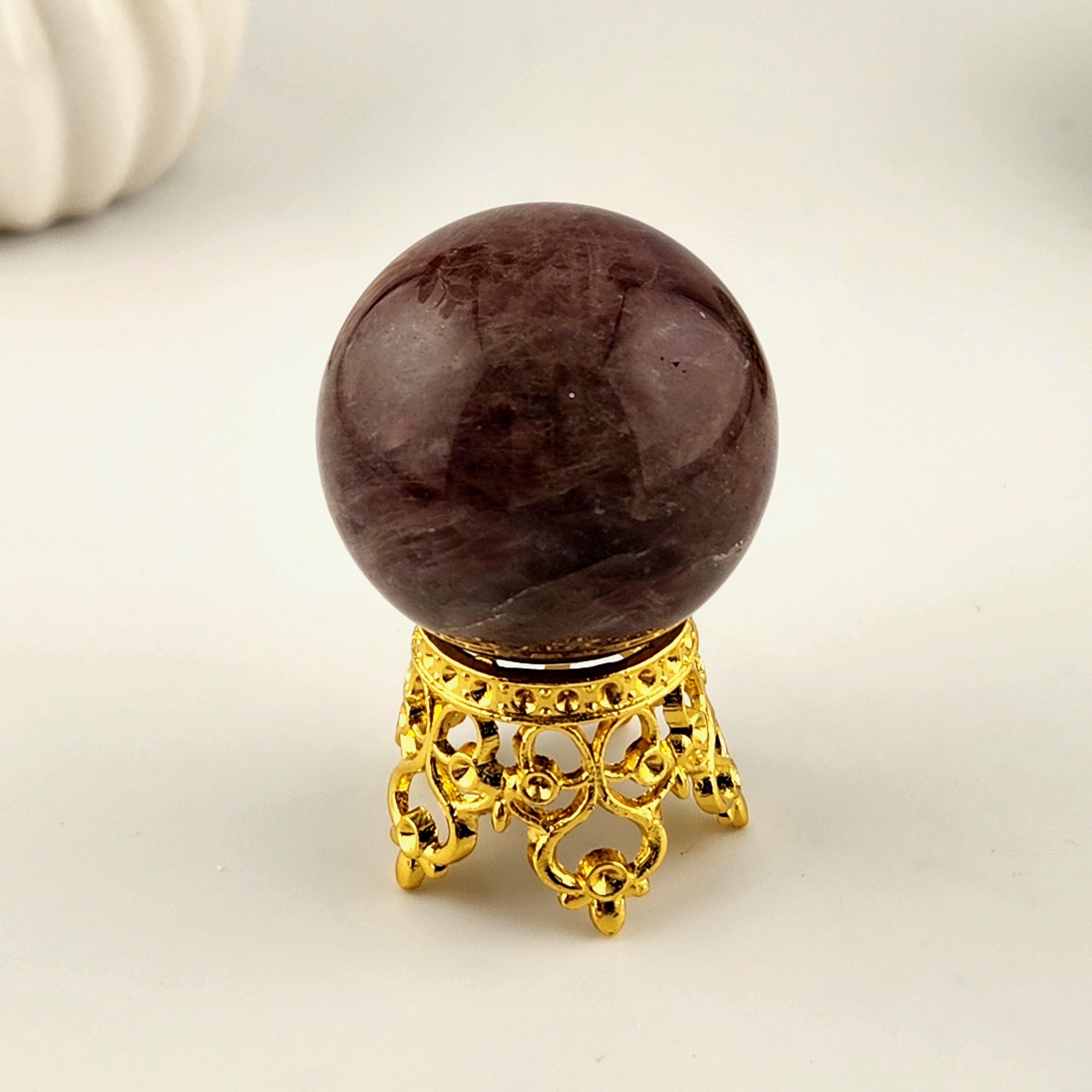 Gold Crown Sphere Stand (Without Rhinestones)