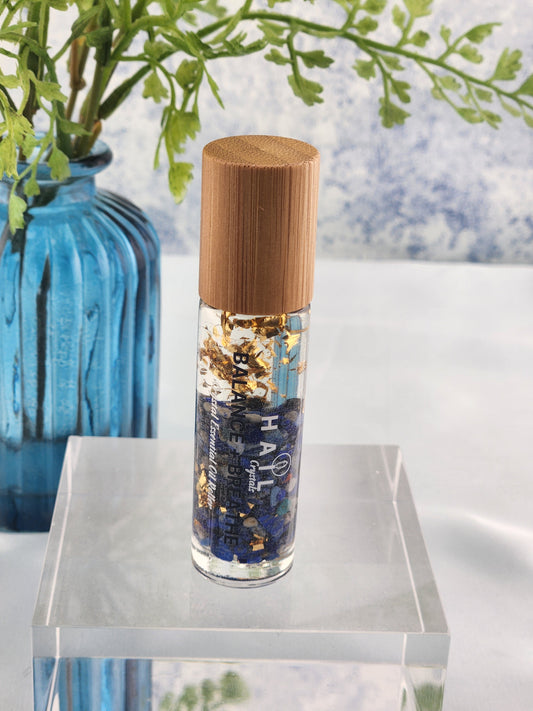 Balance + Breathe Crystal Essential Oil Roller with Lapis Lazuli WAS $12 NOW $10.50