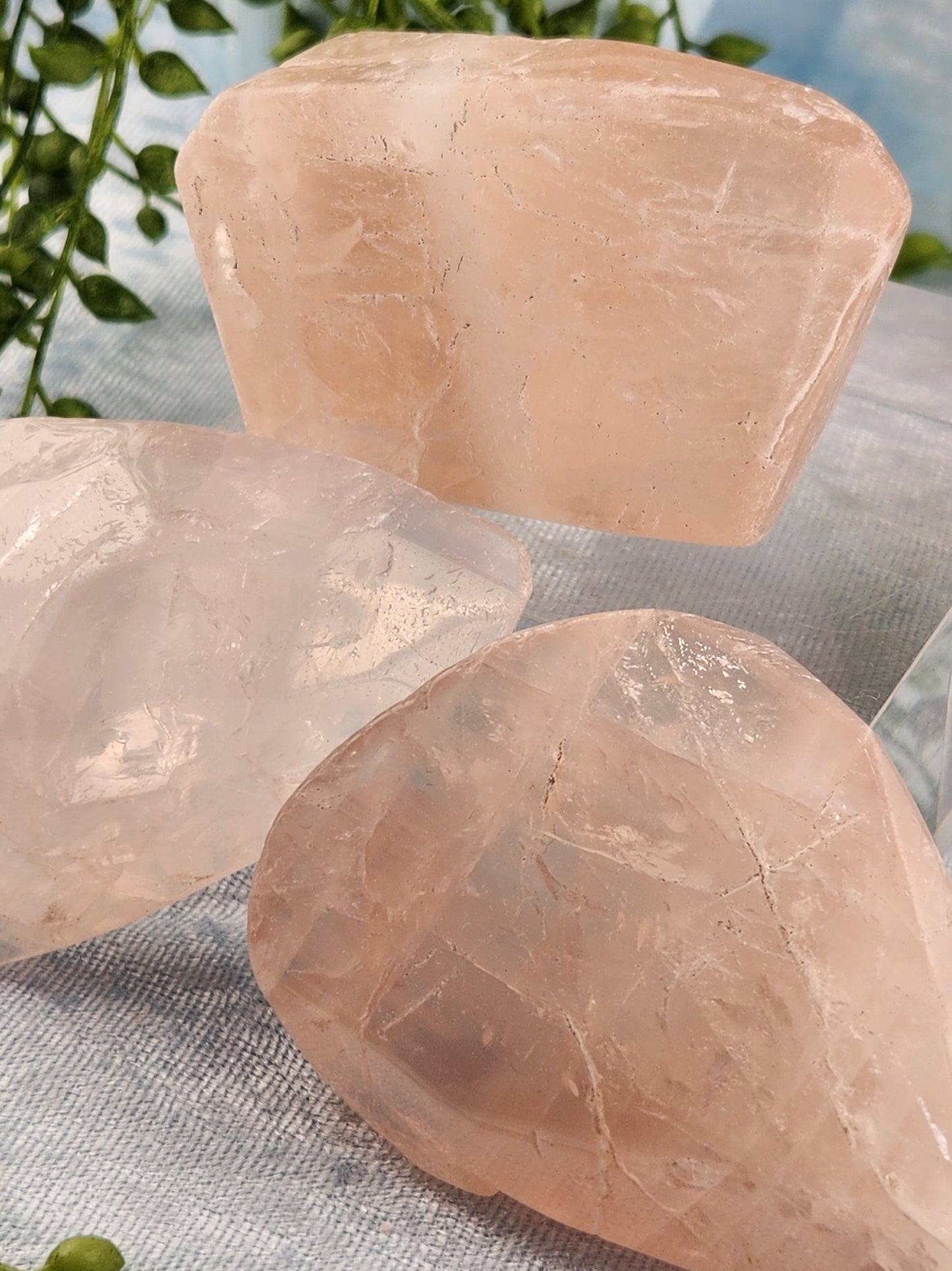 Polished Rose Quartz Rough Freeform