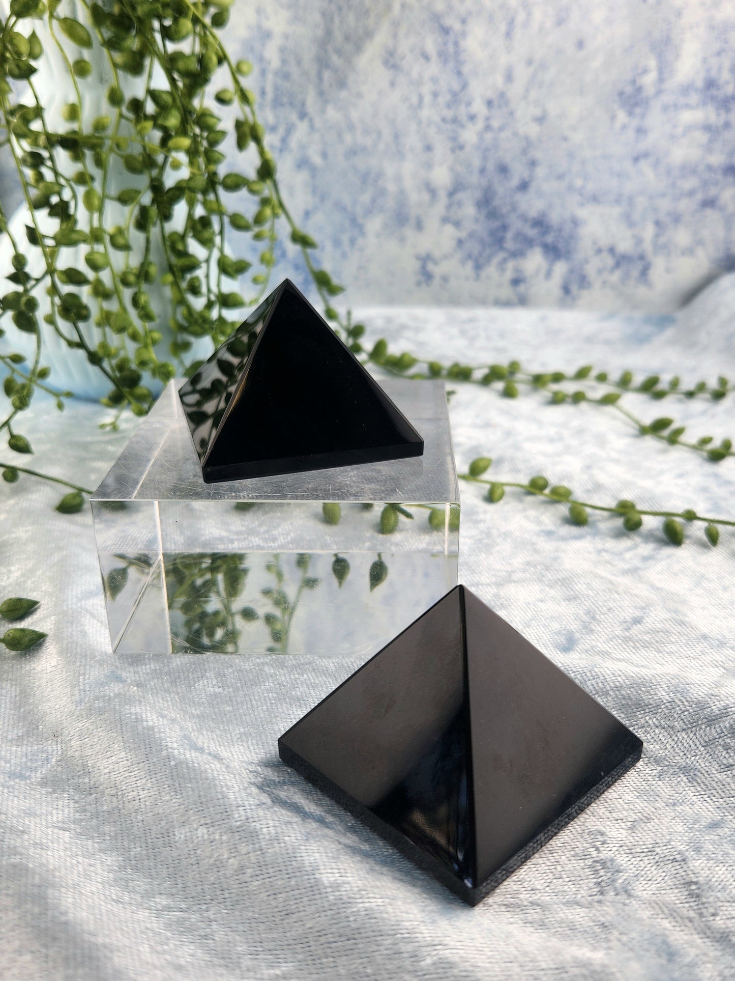 Black Obsidian Pyramid