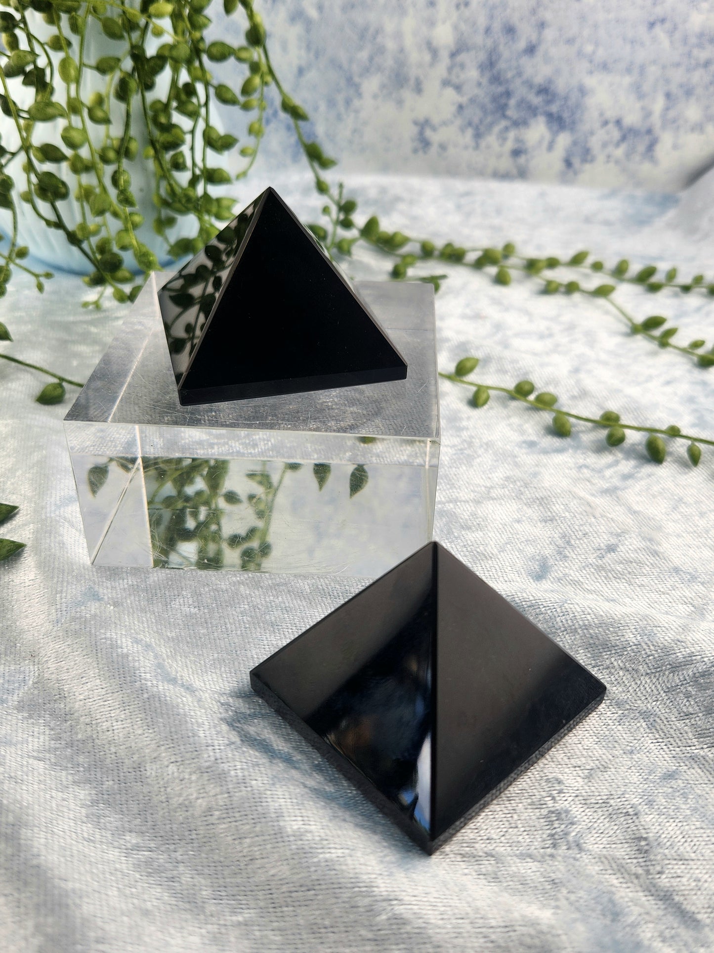 Black Obsidian Pyramid