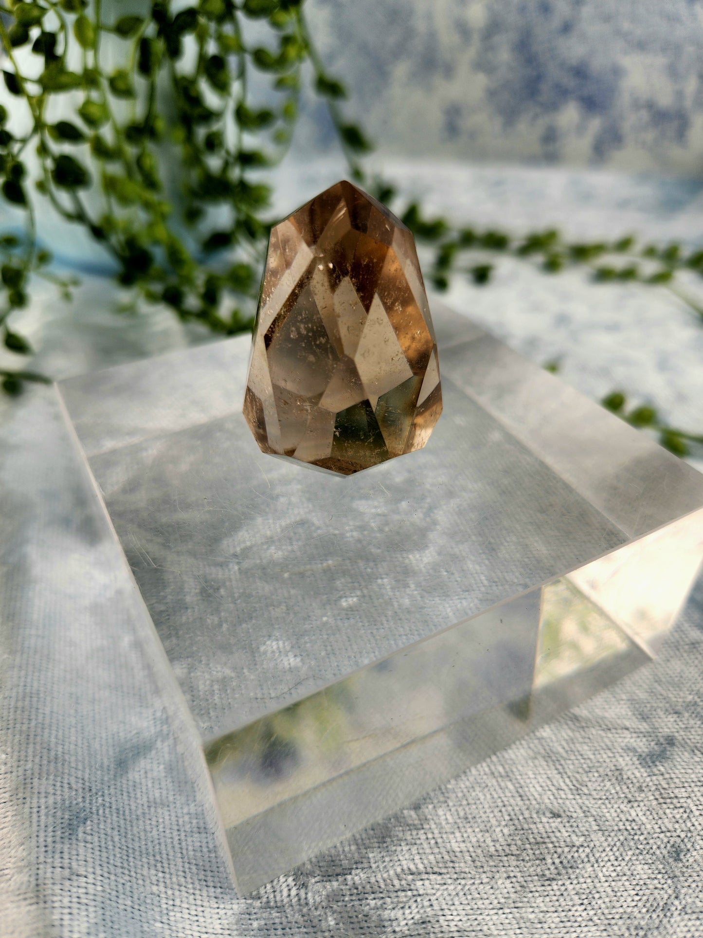 Faceted Smokey Quartz DT