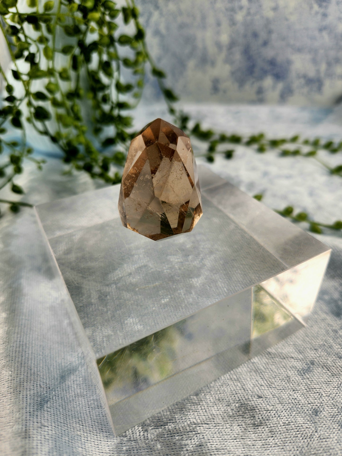 Faceted Smokey Quartz DT