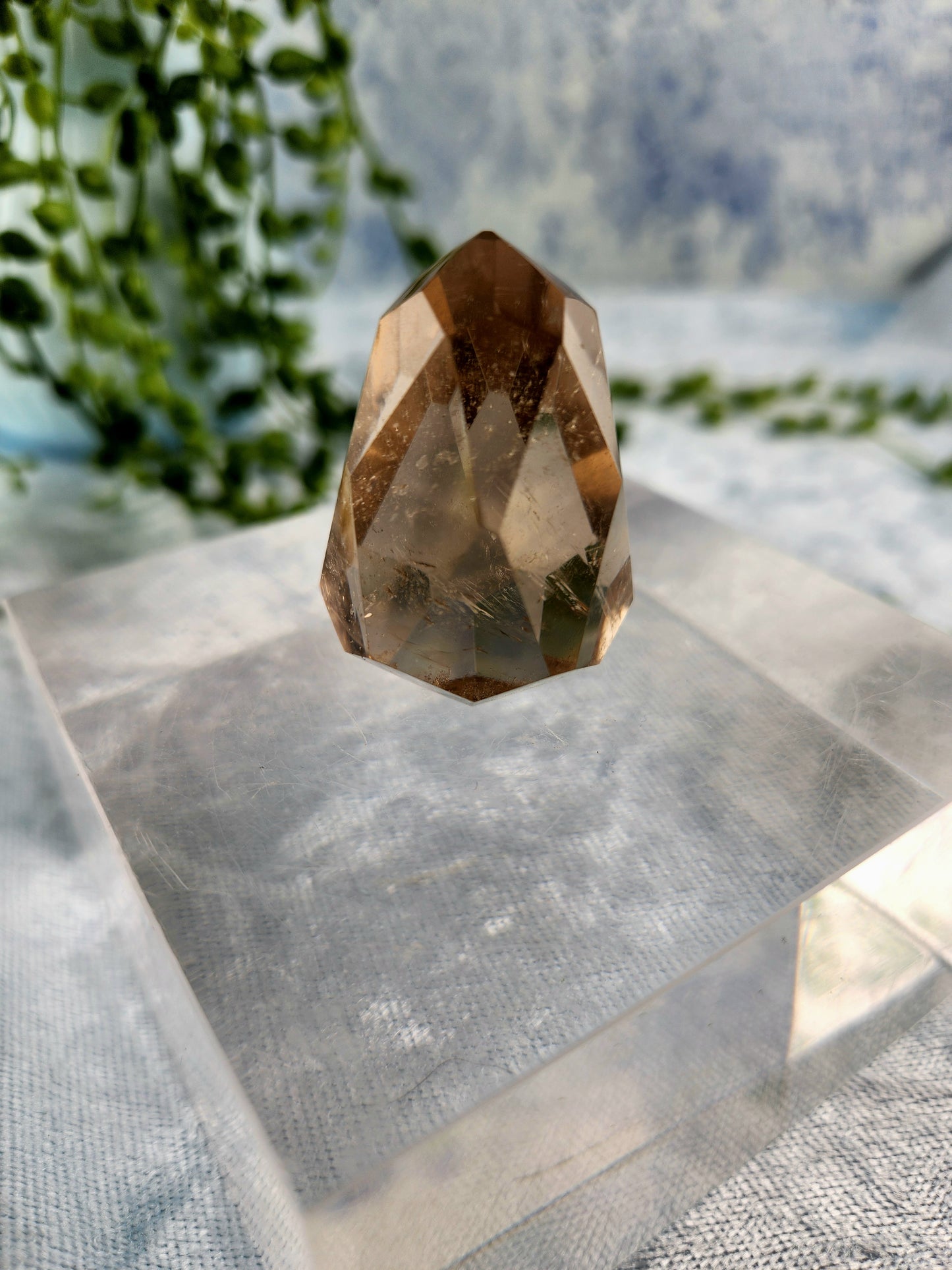 Faceted Smokey Quartz DT