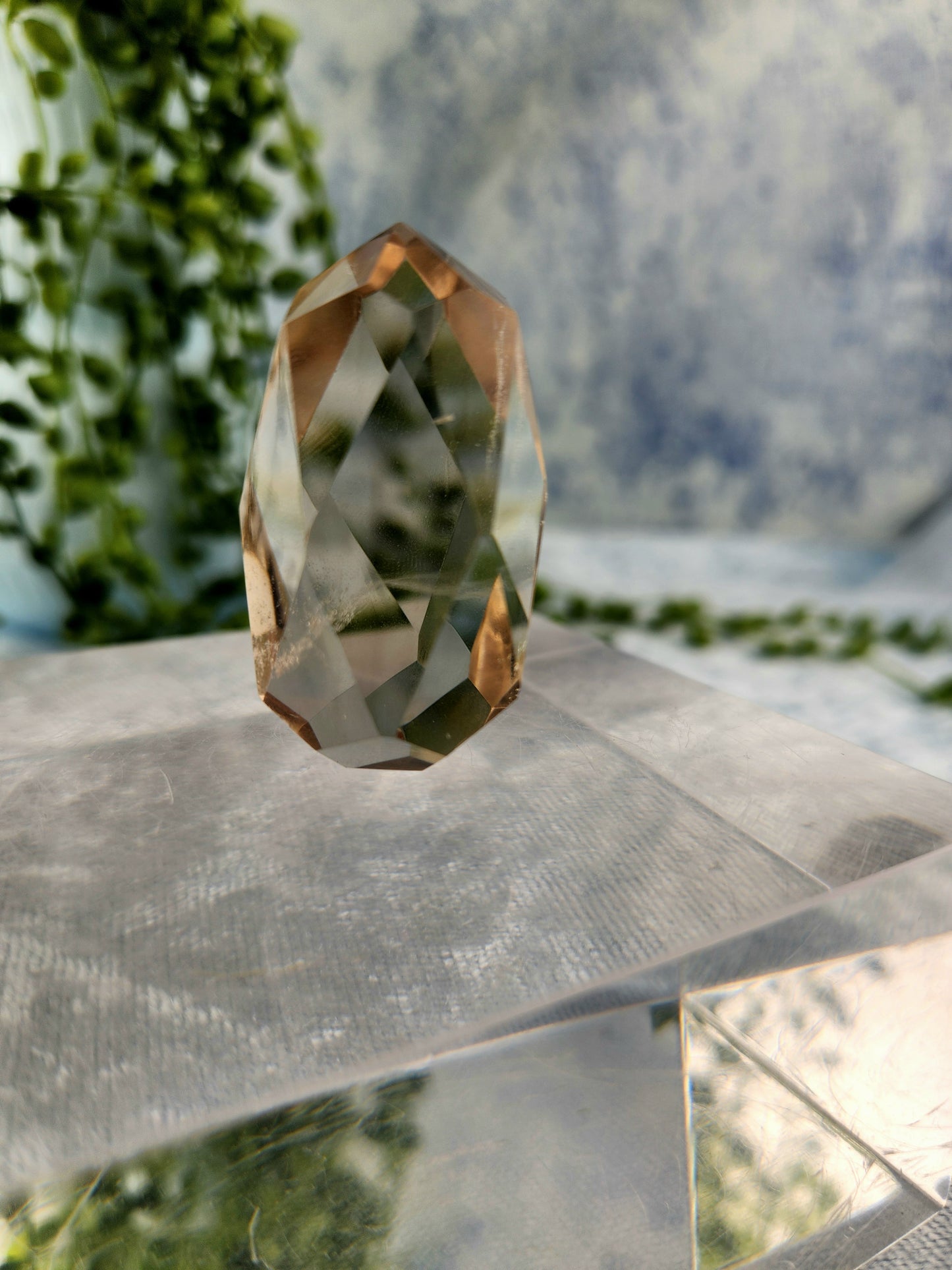 Faceted Smokey Quartz DT