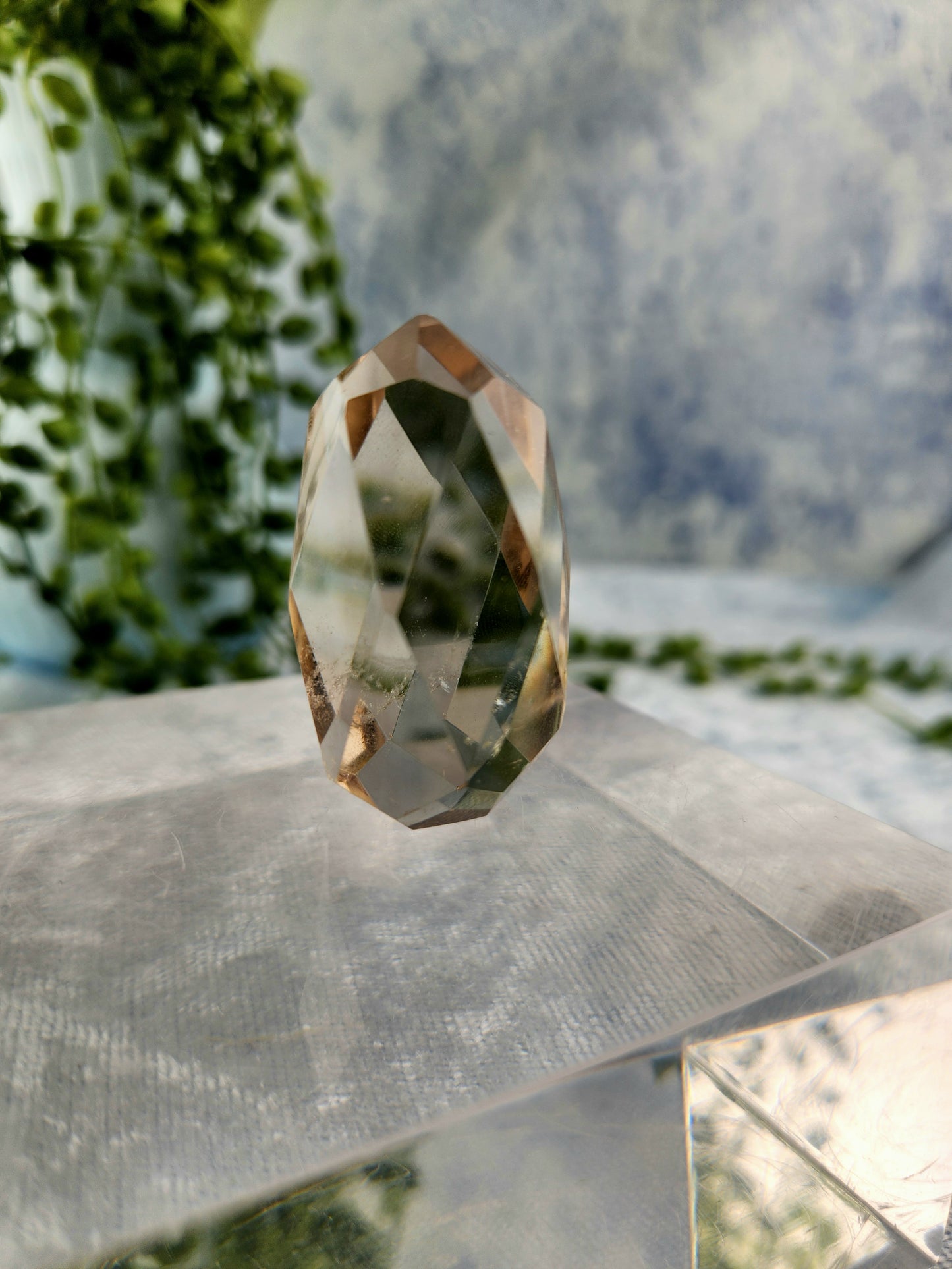 Faceted Smokey Quartz DT