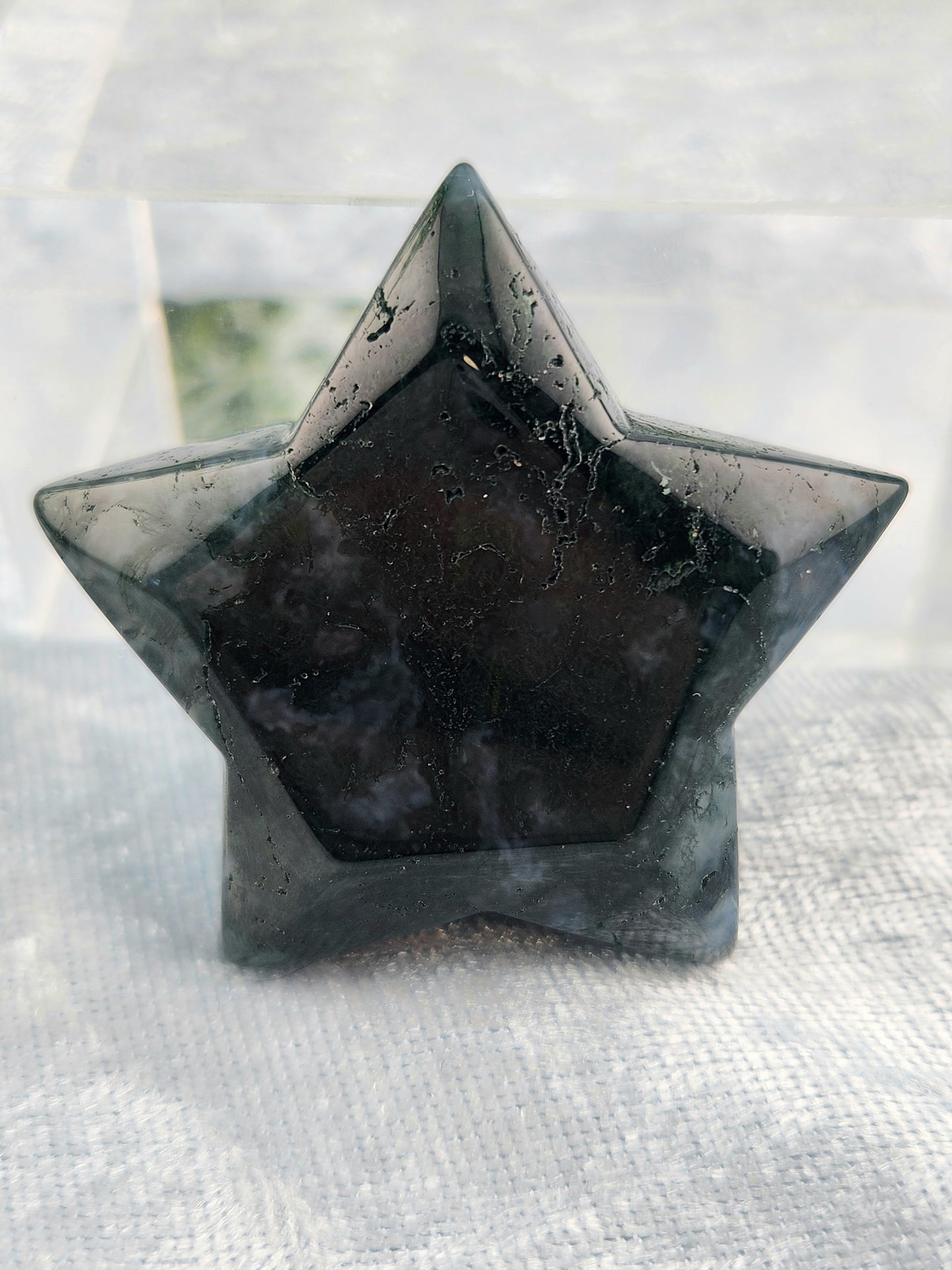 Moss Agate Star