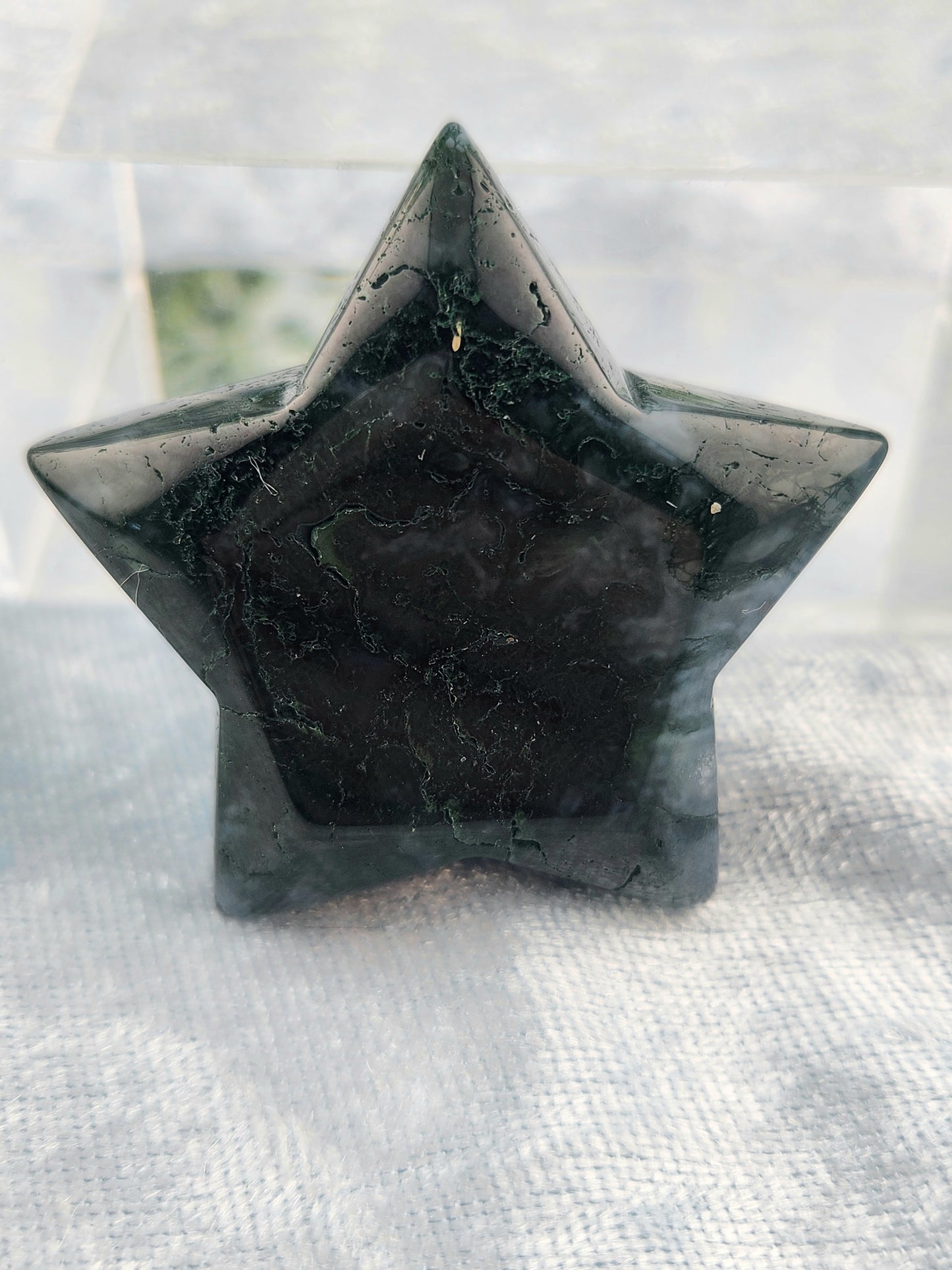 Moss Agate Star