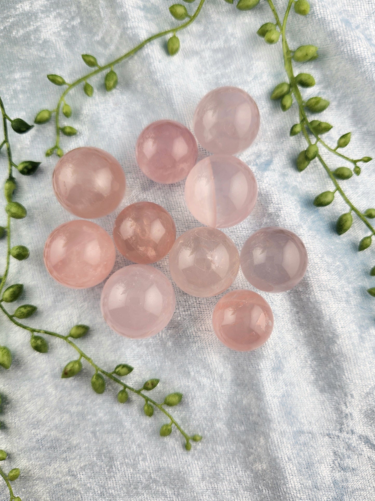 Mini Rose Quartz Spheres