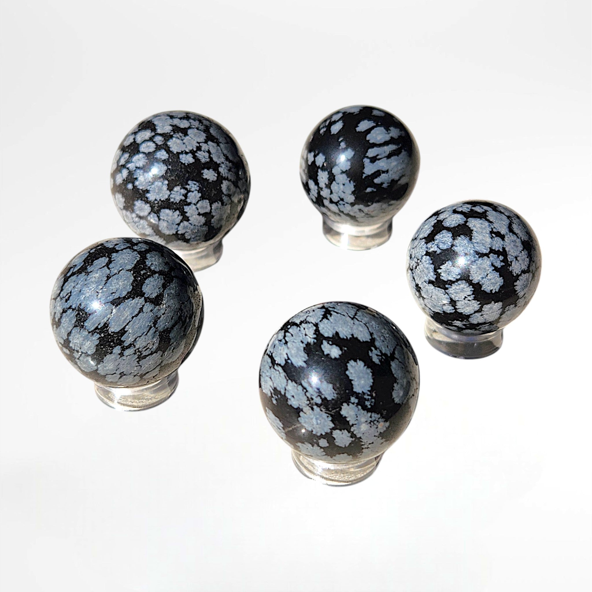 Snowflake Obsidian Sphere