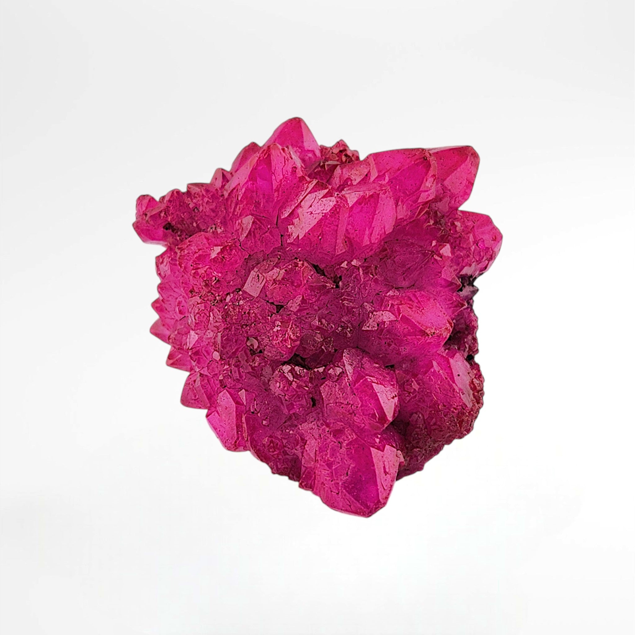 Pink Dyed Quartz Cluster