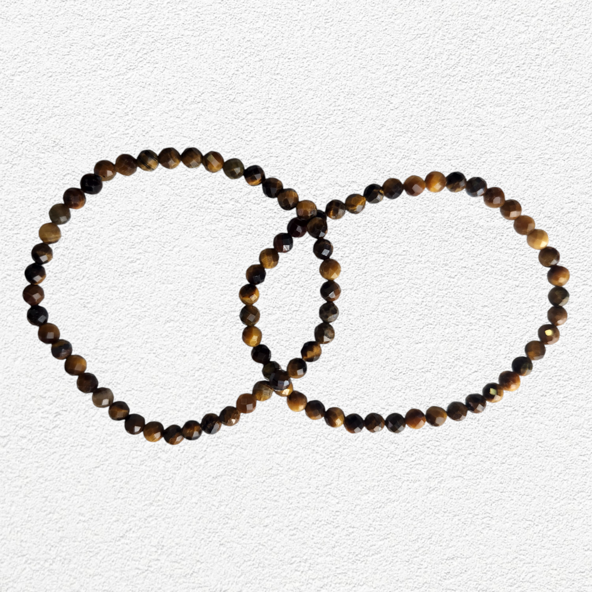 Tigers Eyes Bracelet - 4mm faceted bead