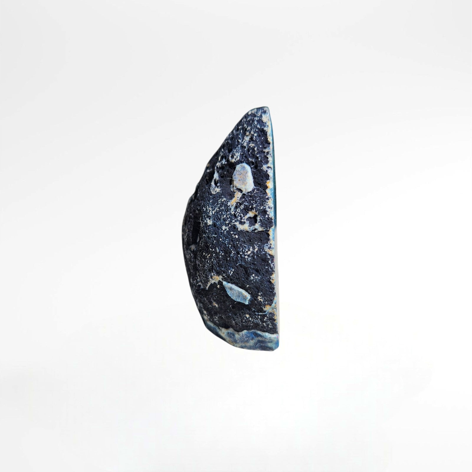 Dyed Blue Agate Polished Geode