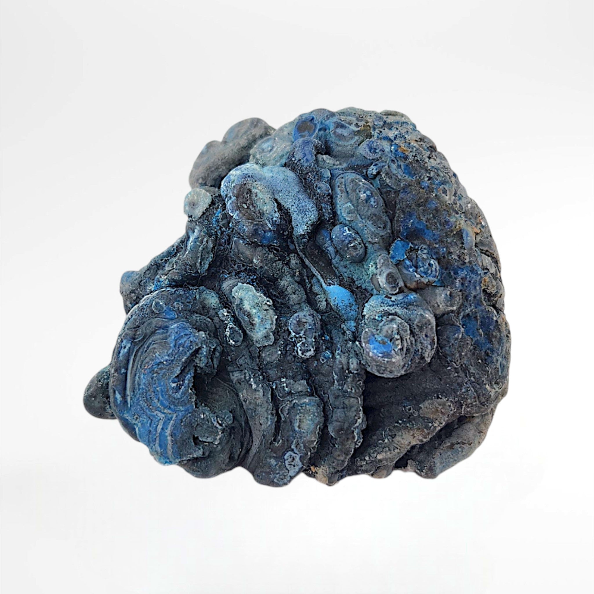 Dyed Blue Moroccan geode Half