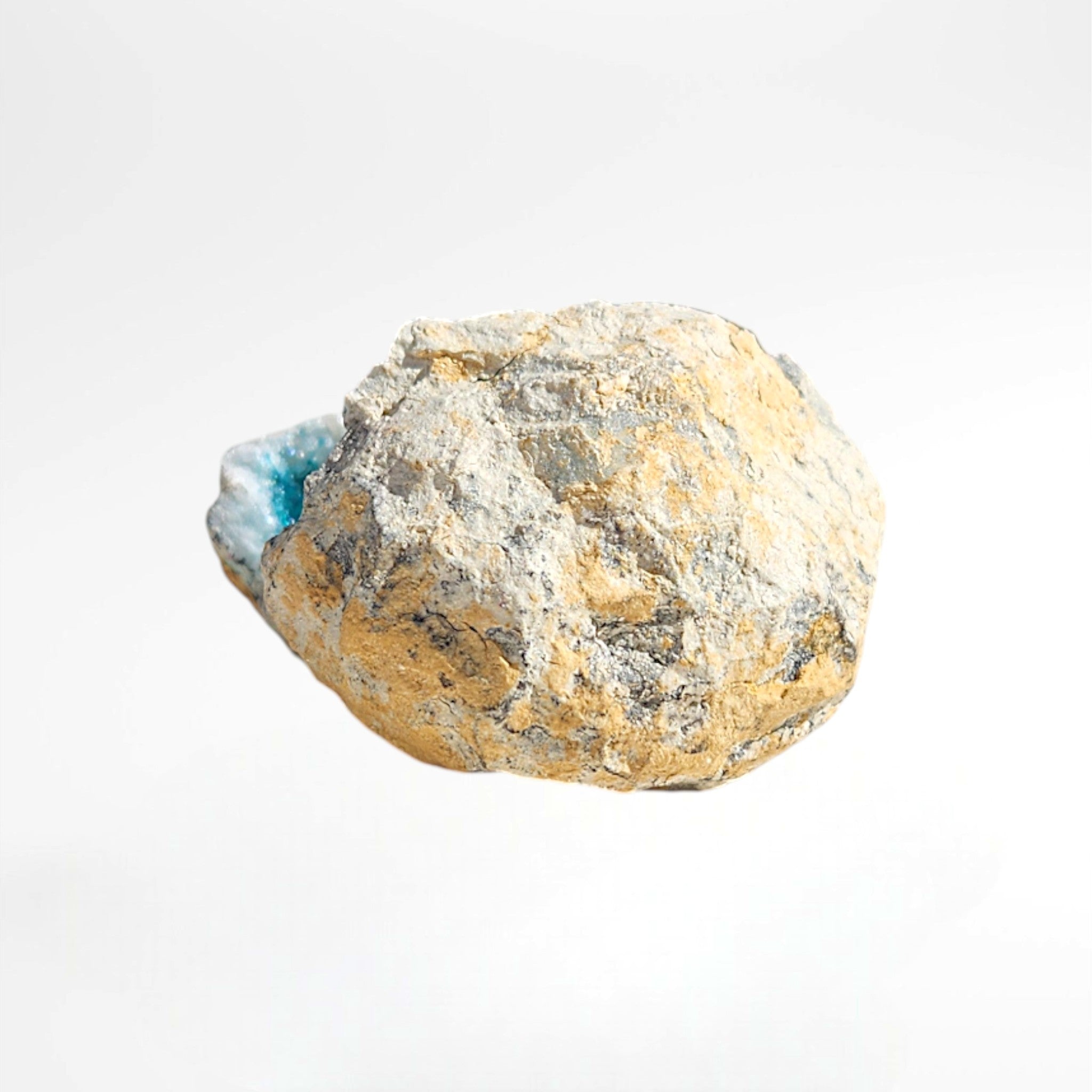 Turquoise Dyed Moroccan Geode