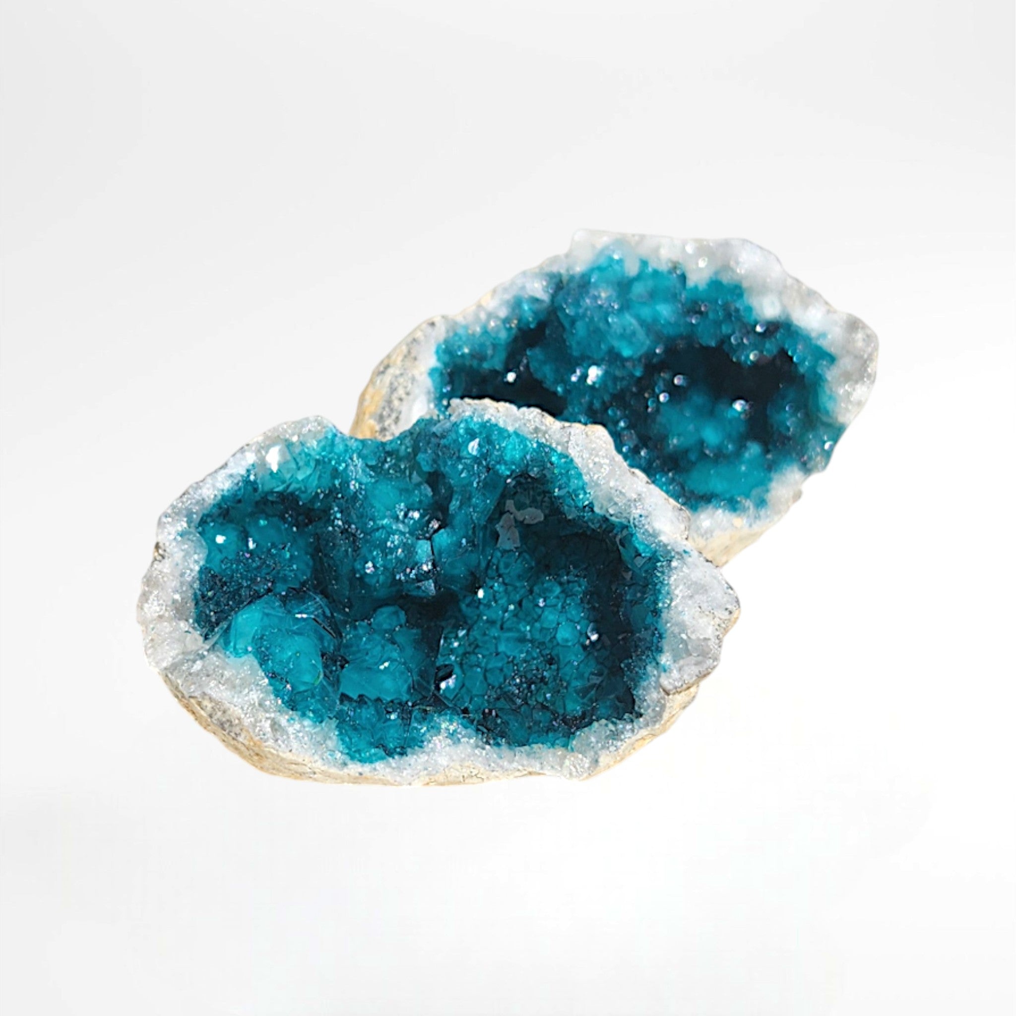 Turquoise Dyed Moroccan Geode