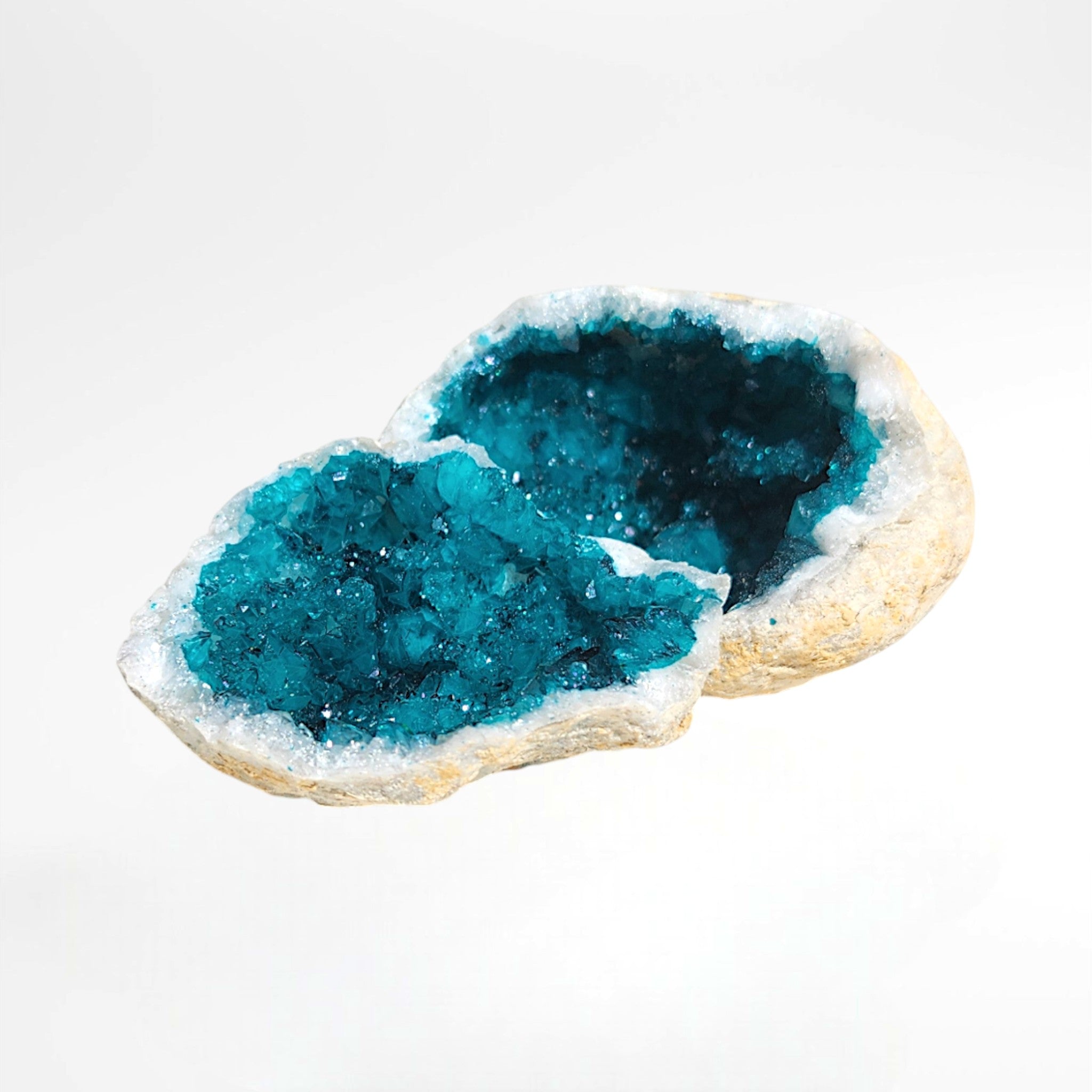Turquoise Dyed Moroccan Geode