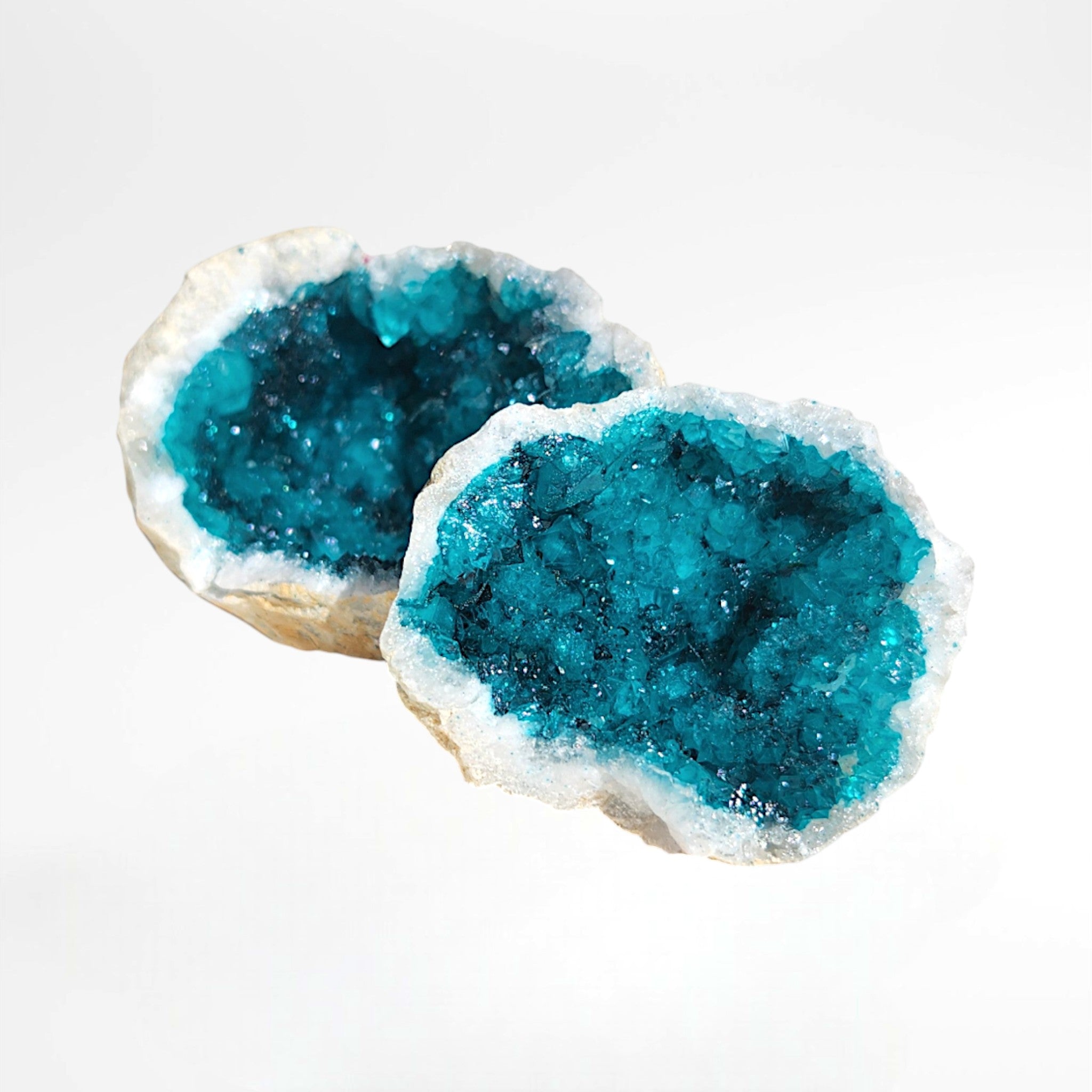 Turquoise Dyed Moroccan Geode