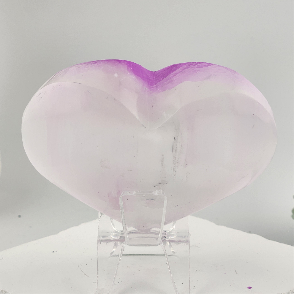 Selenite Angel Wing Heart