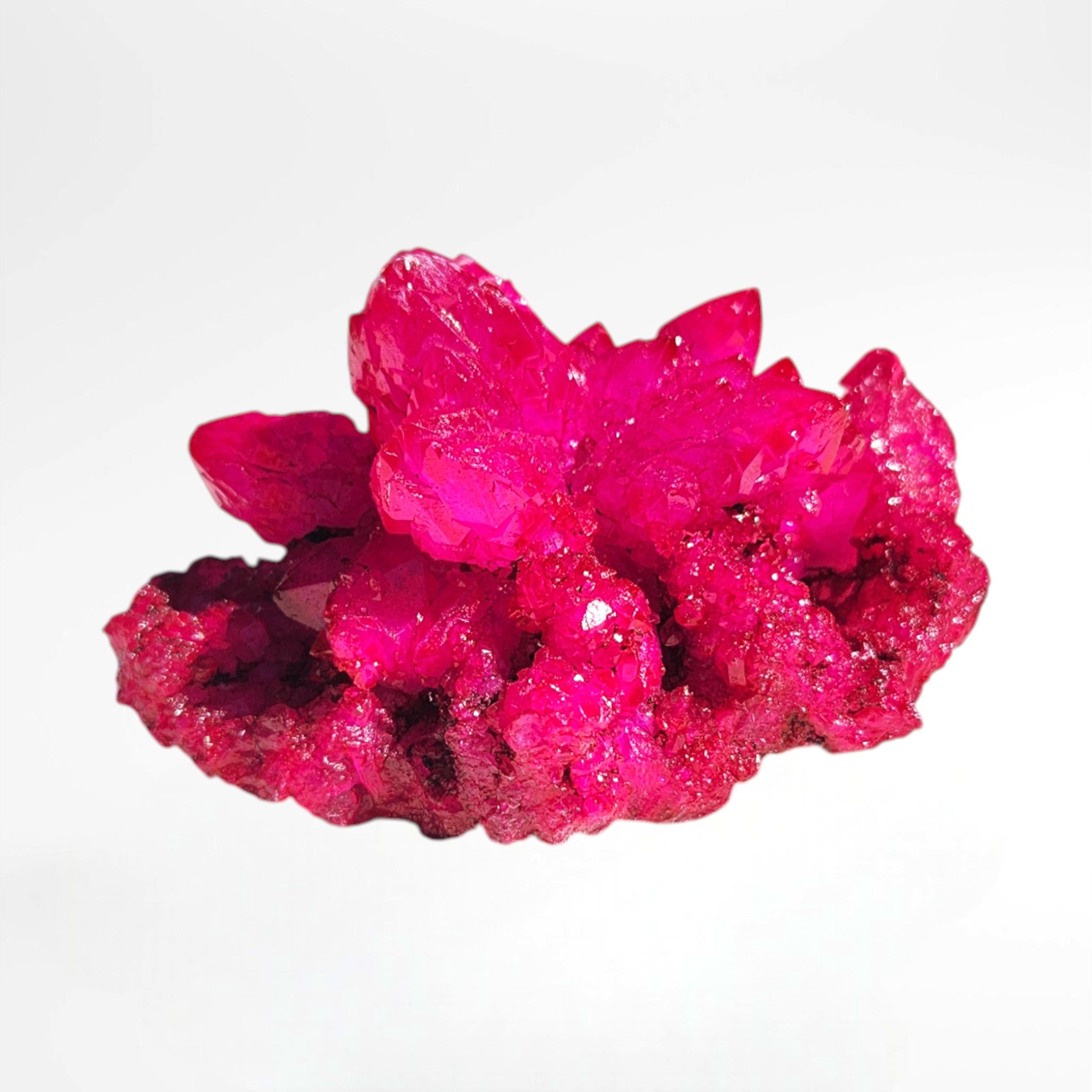 Pink Dyed Quartz Cluster