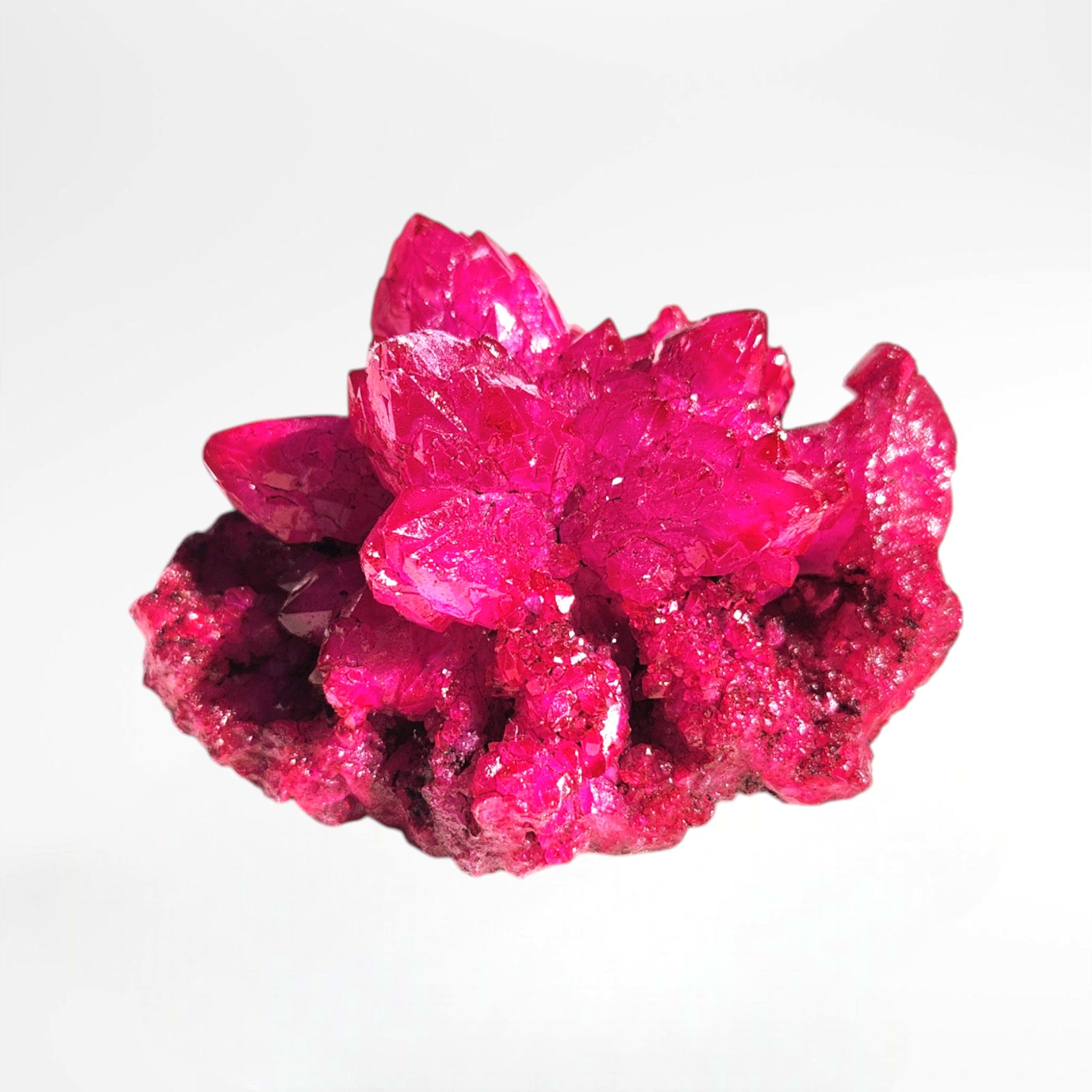 Pink Dyed Quartz Cluster