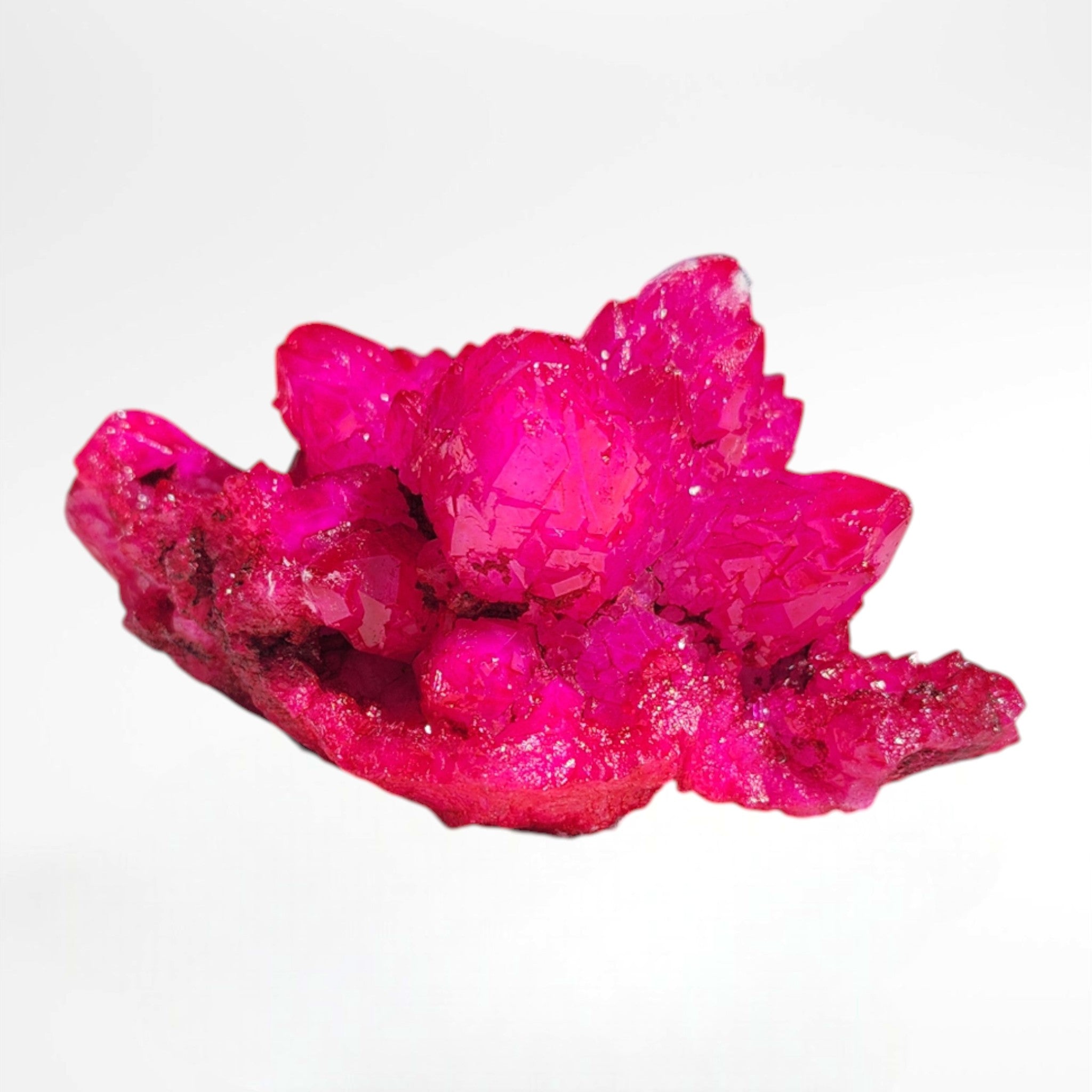 Pink Dyed Quartz Cluster