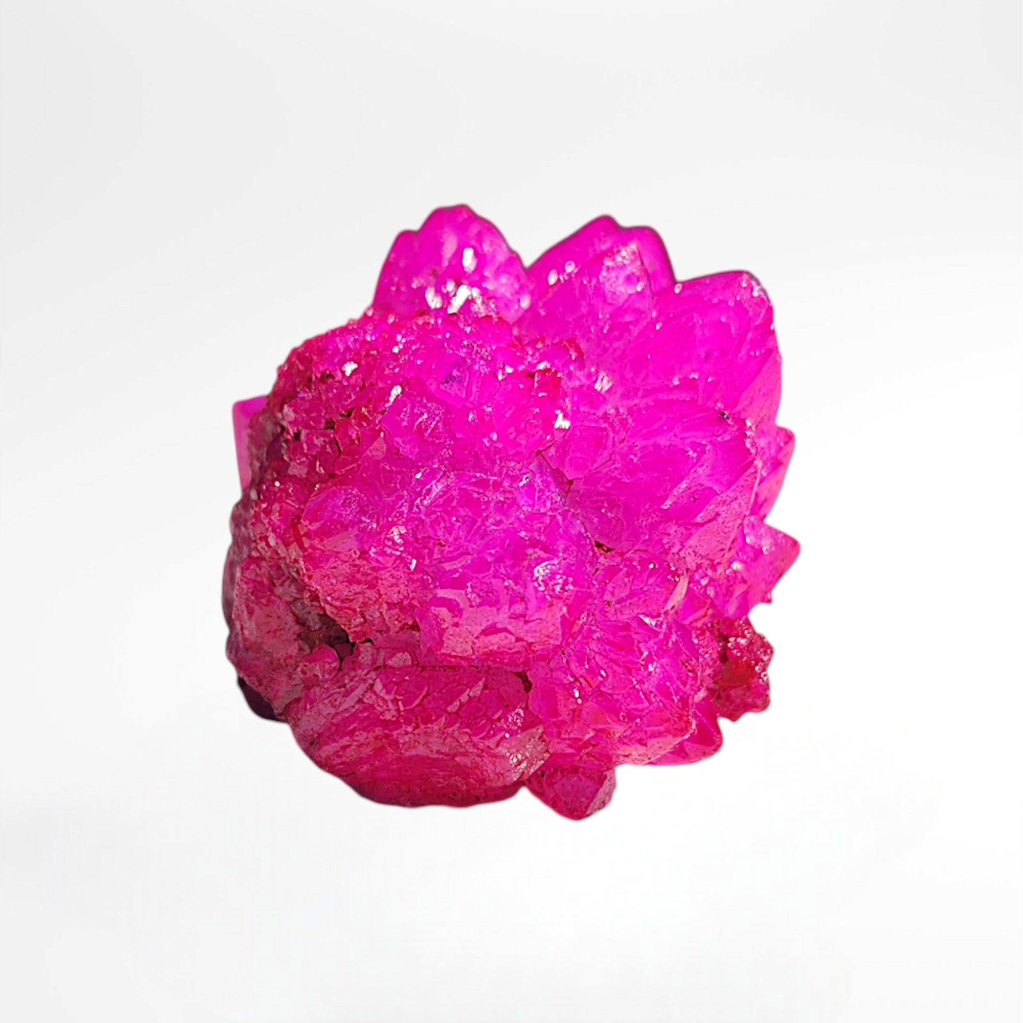 Pink Dyed Quartz Cluster