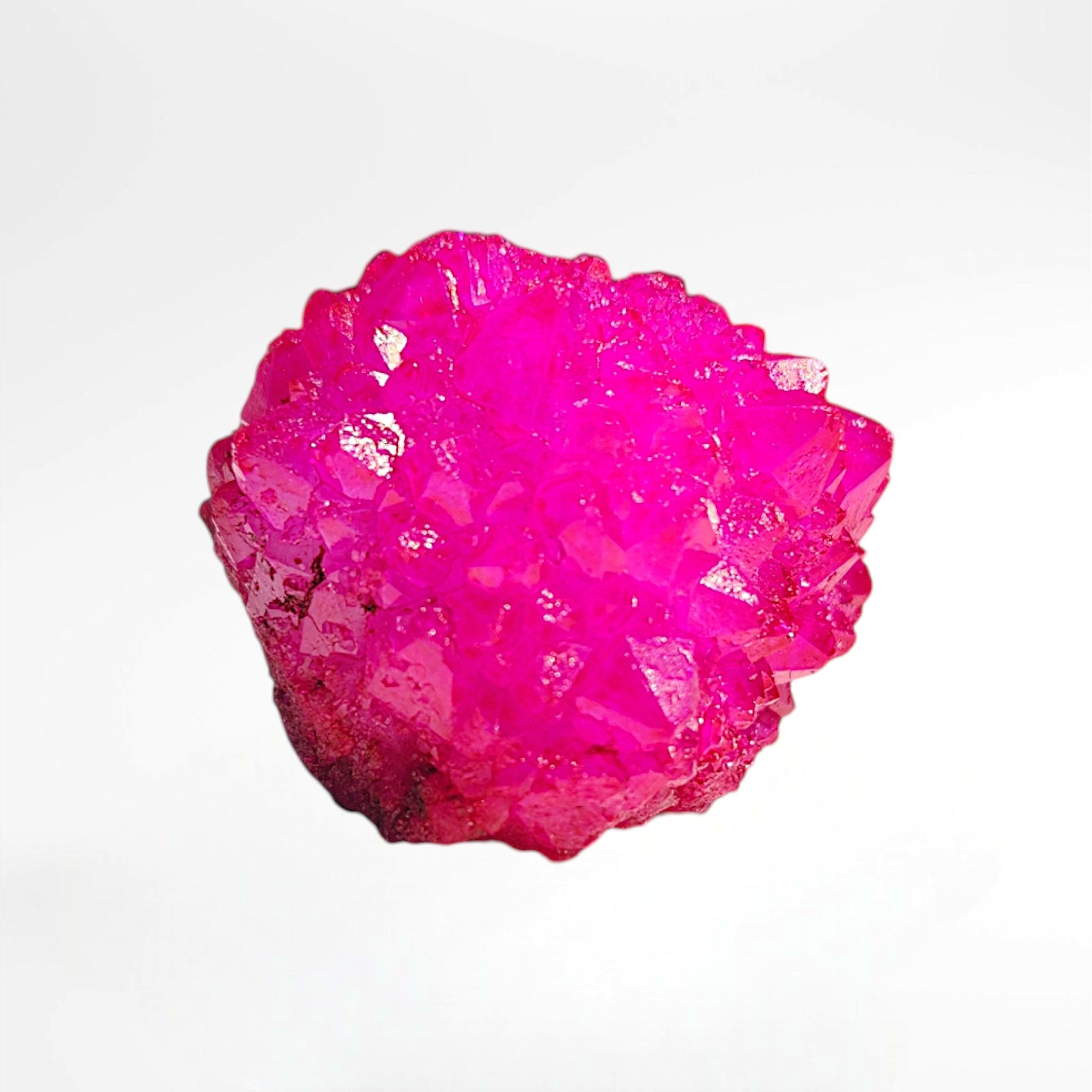 Pink Dyed Quartz Cluster