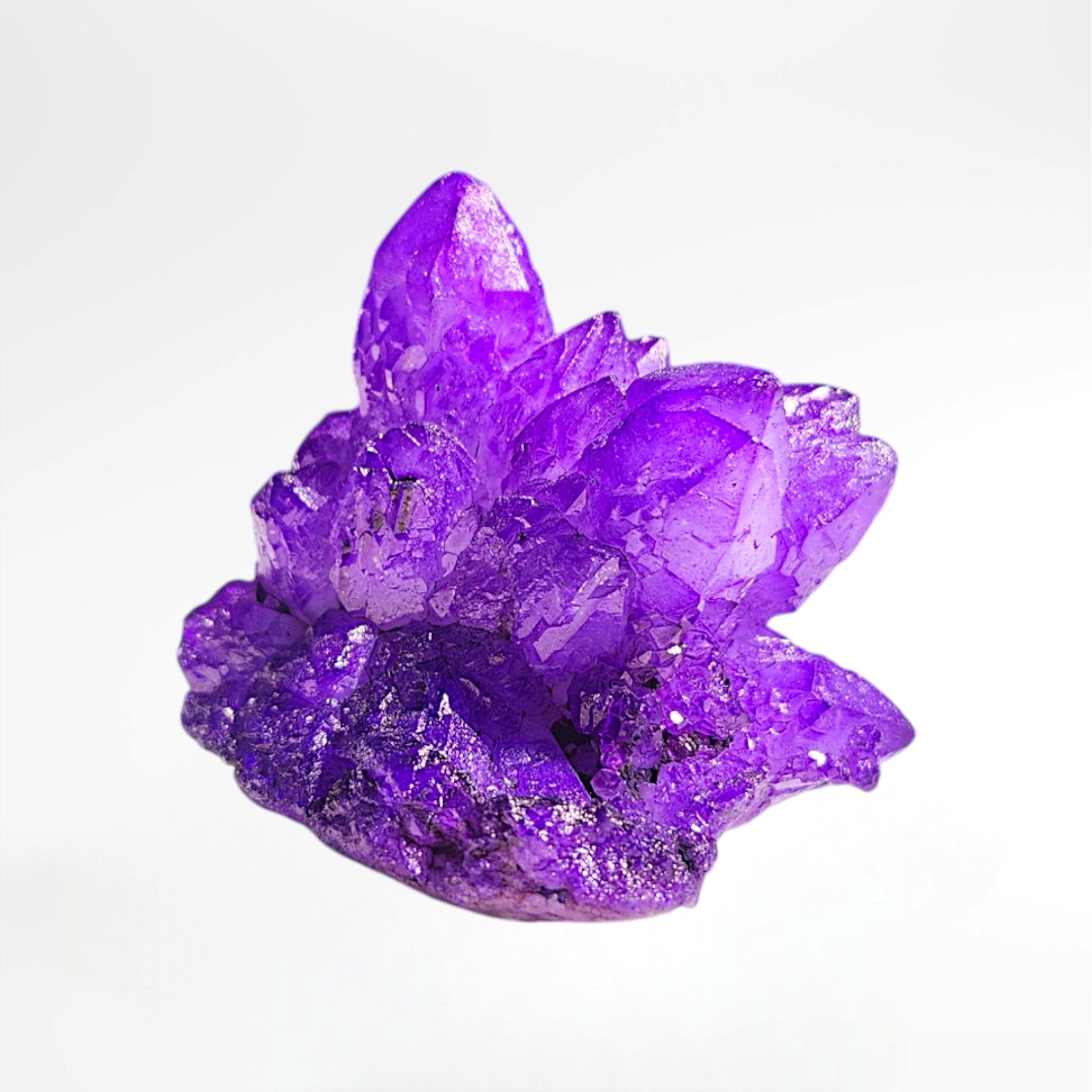 Purple Dyed Quartz Cluster