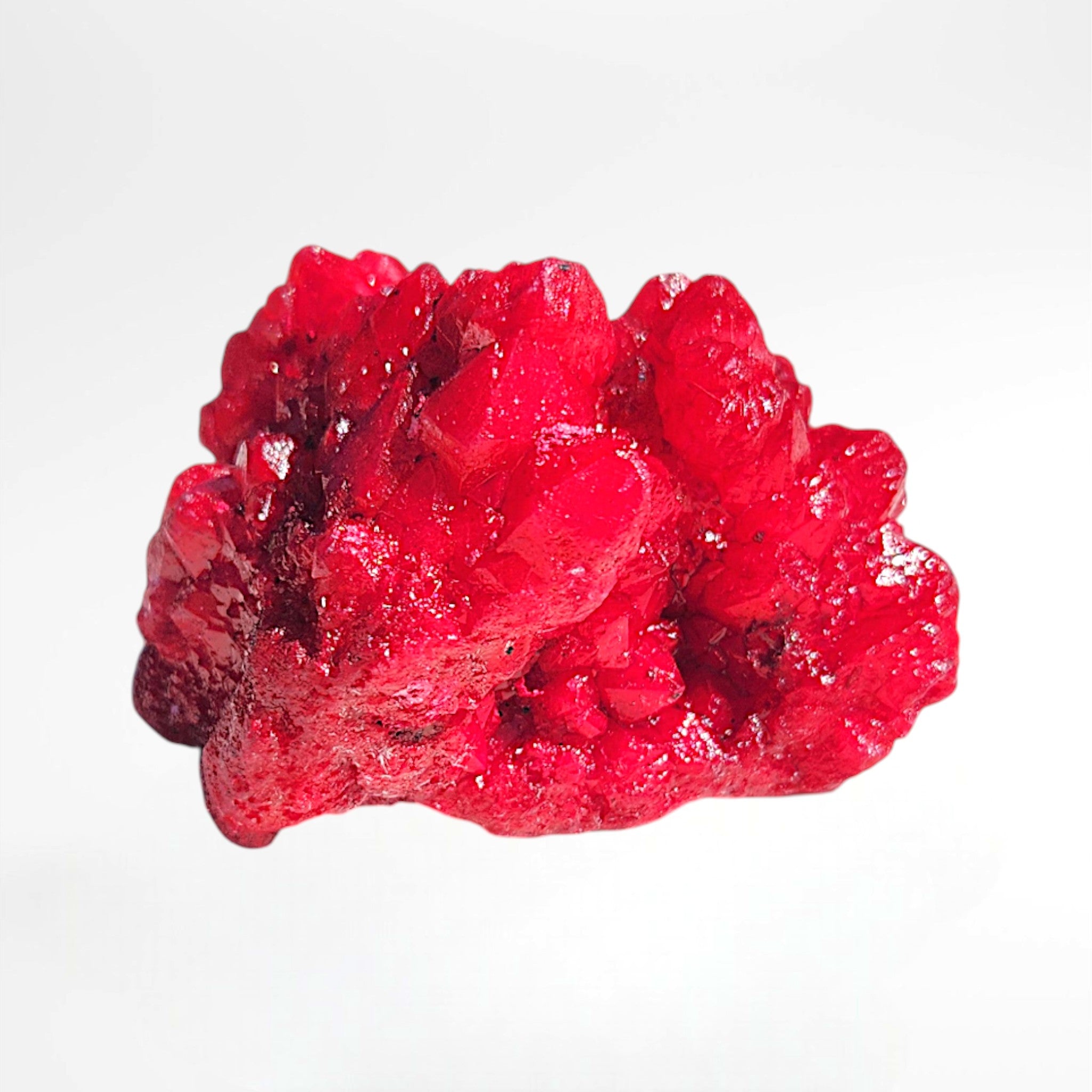 Red Dyed Quartz Cluster