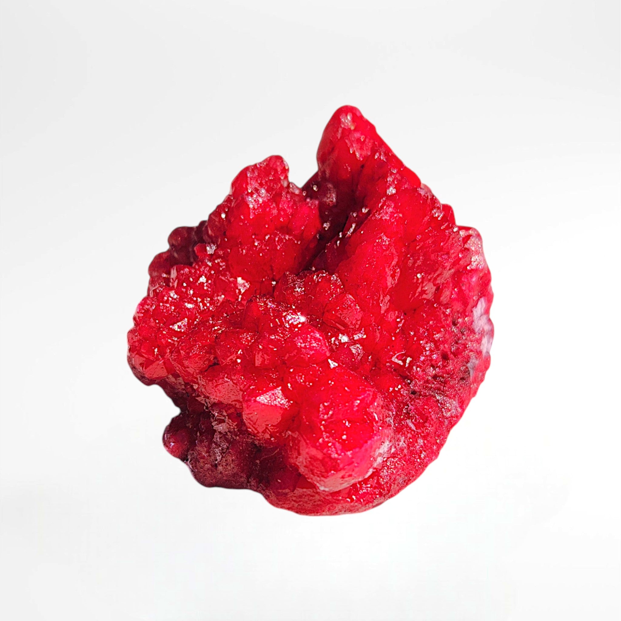 Red Dyed Quartz Cluster