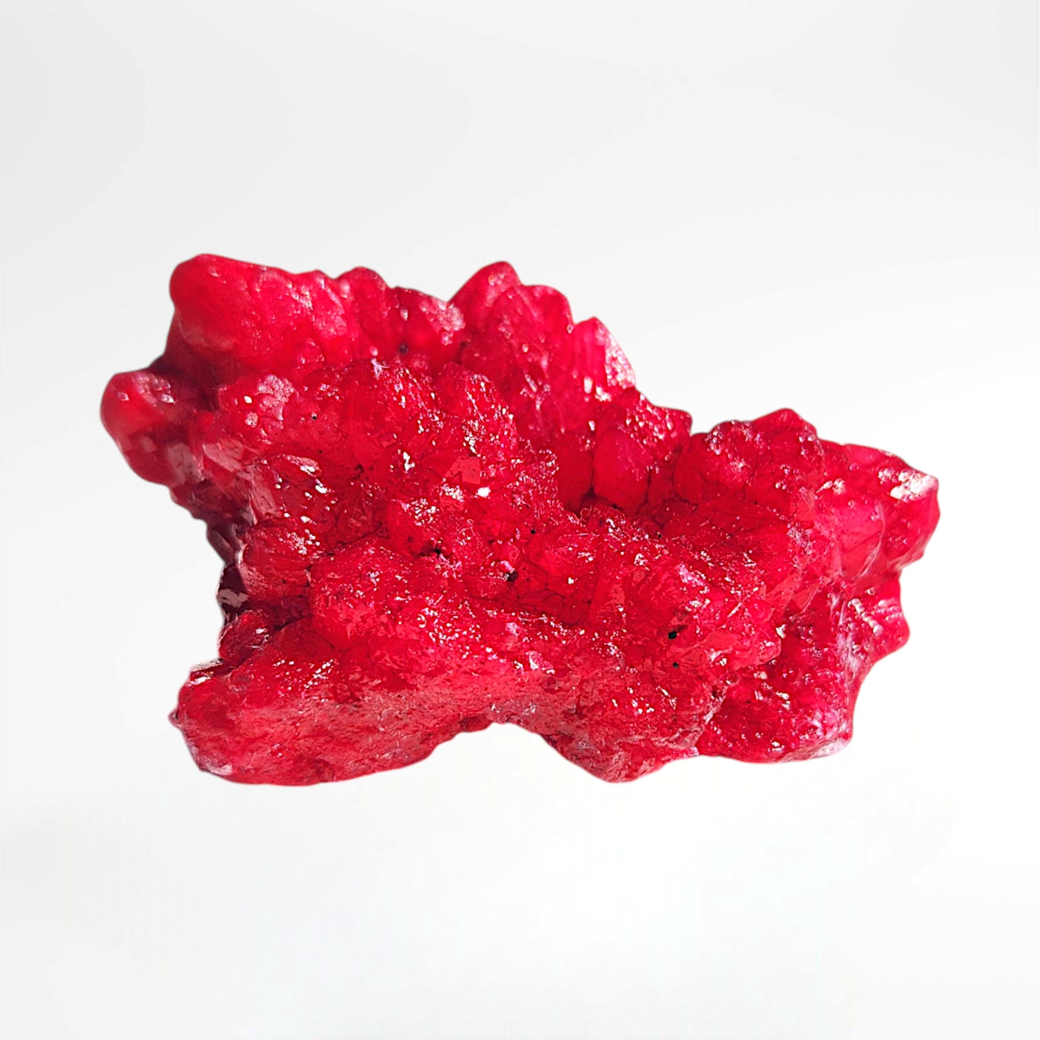 Red Dyed Quartz Cluster