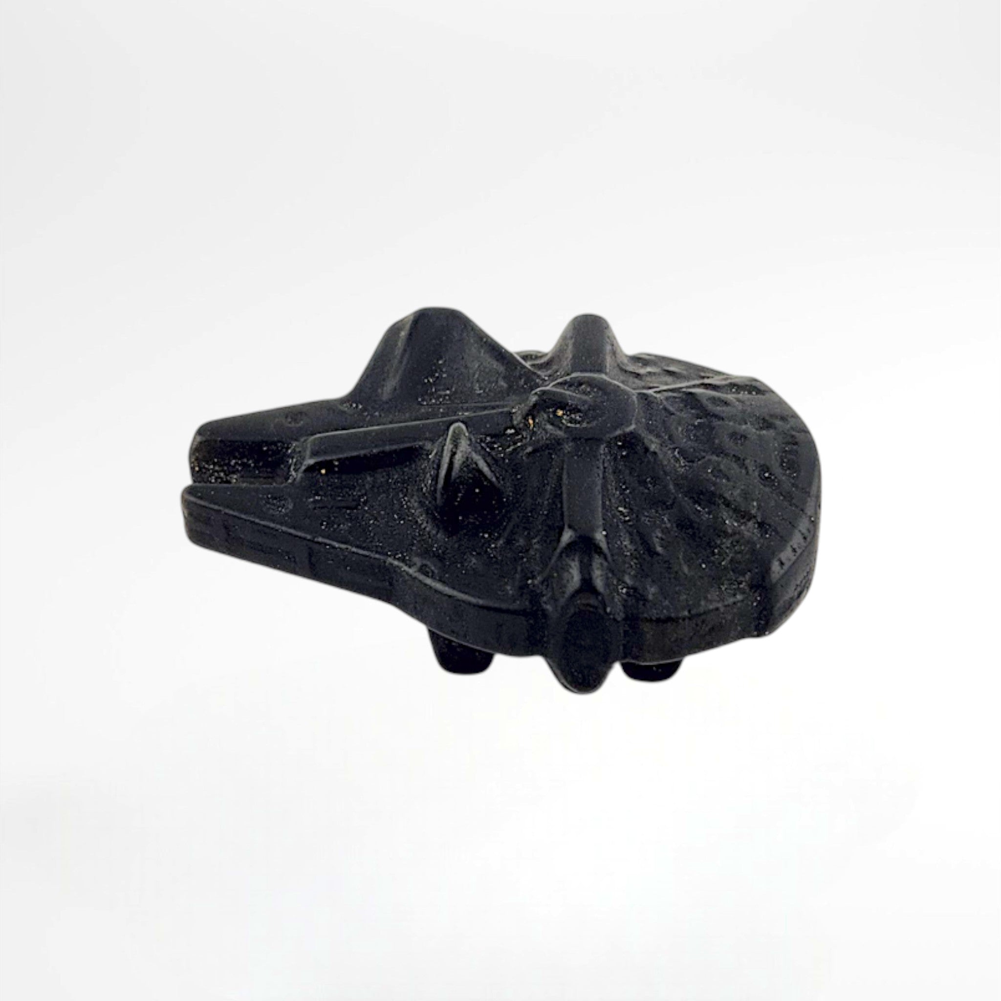 Black Obsidian Star Wars Millenium Falcon Carving