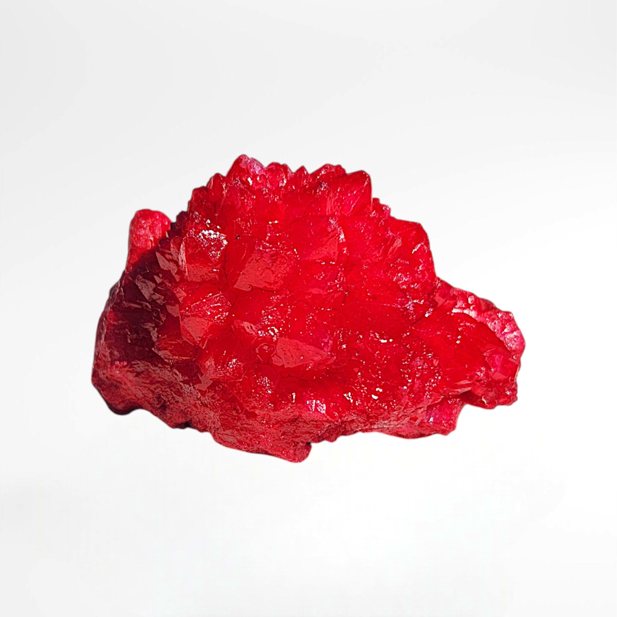 Red Dyed Quartz Cluster