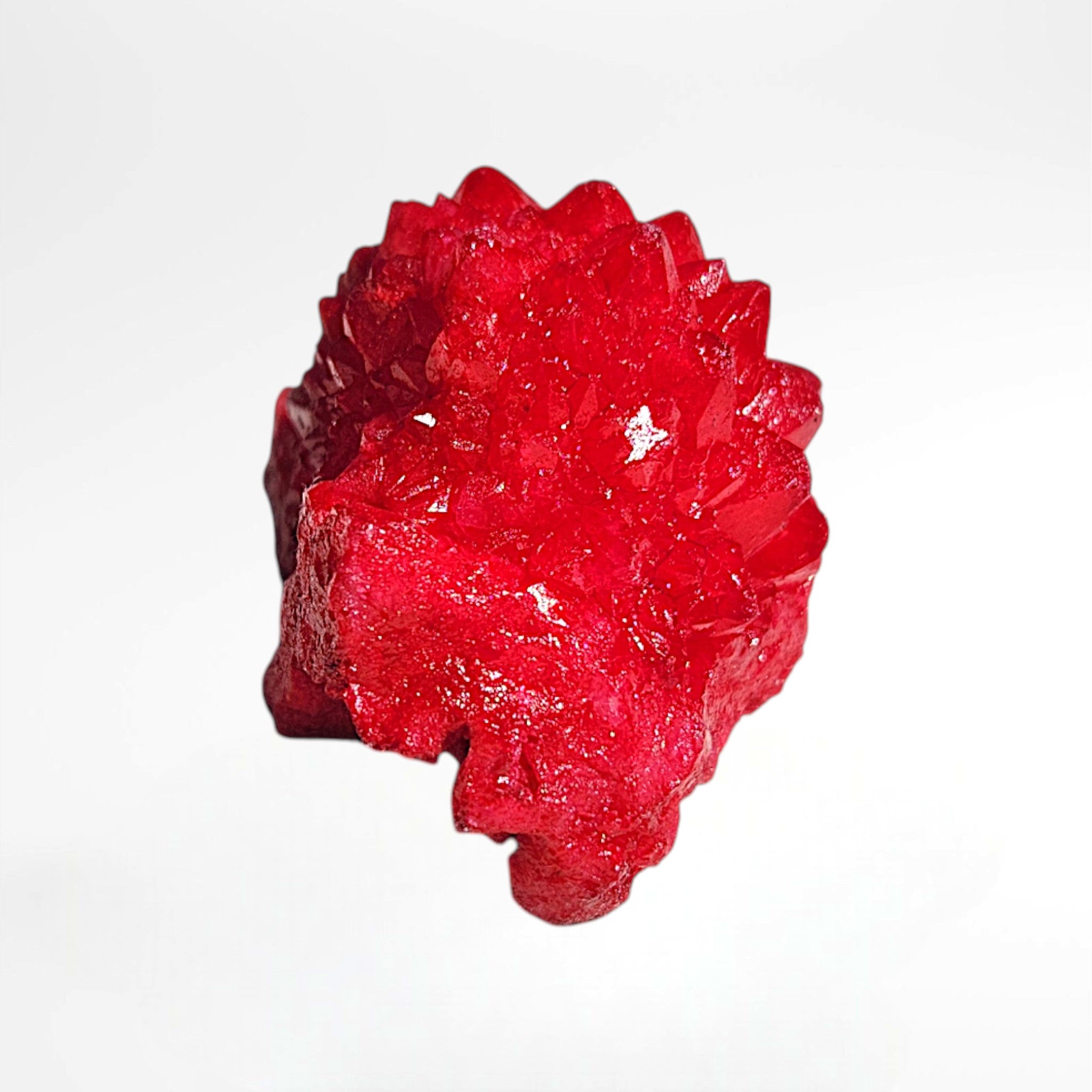 Red Dyed Quartz Cluster