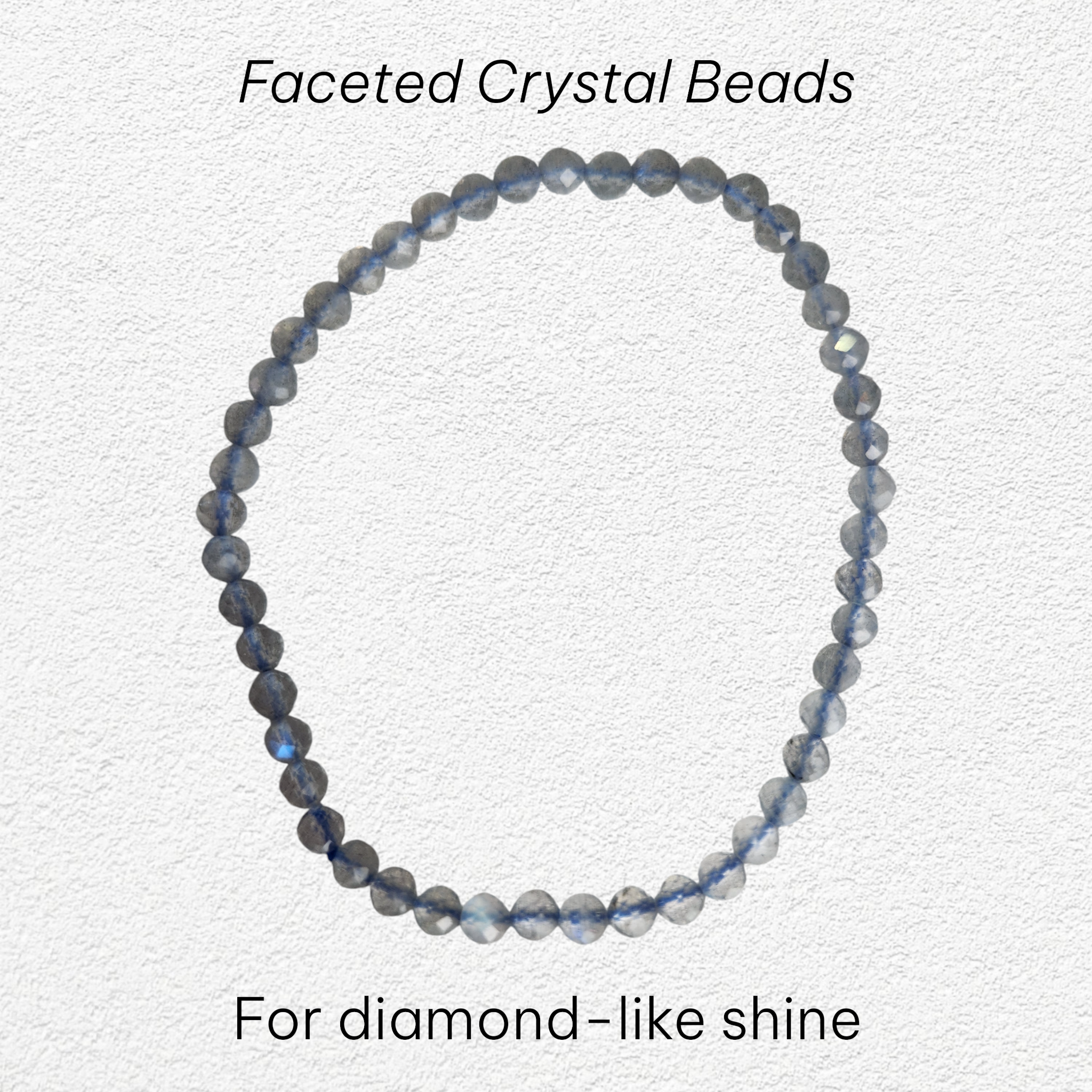 Labradorite Bracelet - 4mm faceted bead