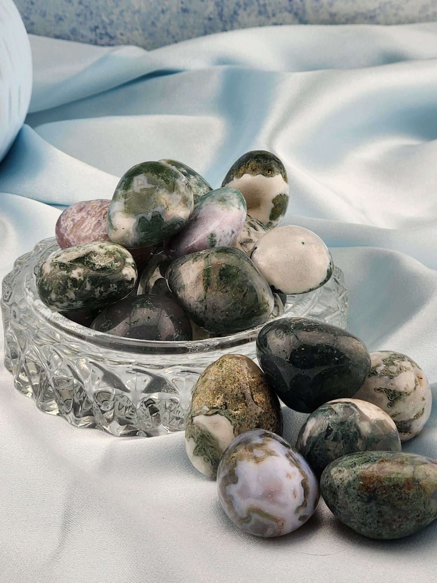 Moss Agate Tumble