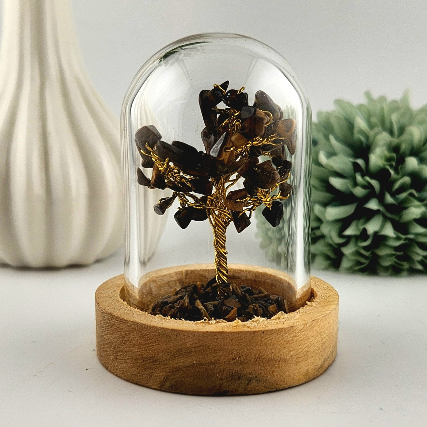 Tigers Eye Crystal Chip Tree