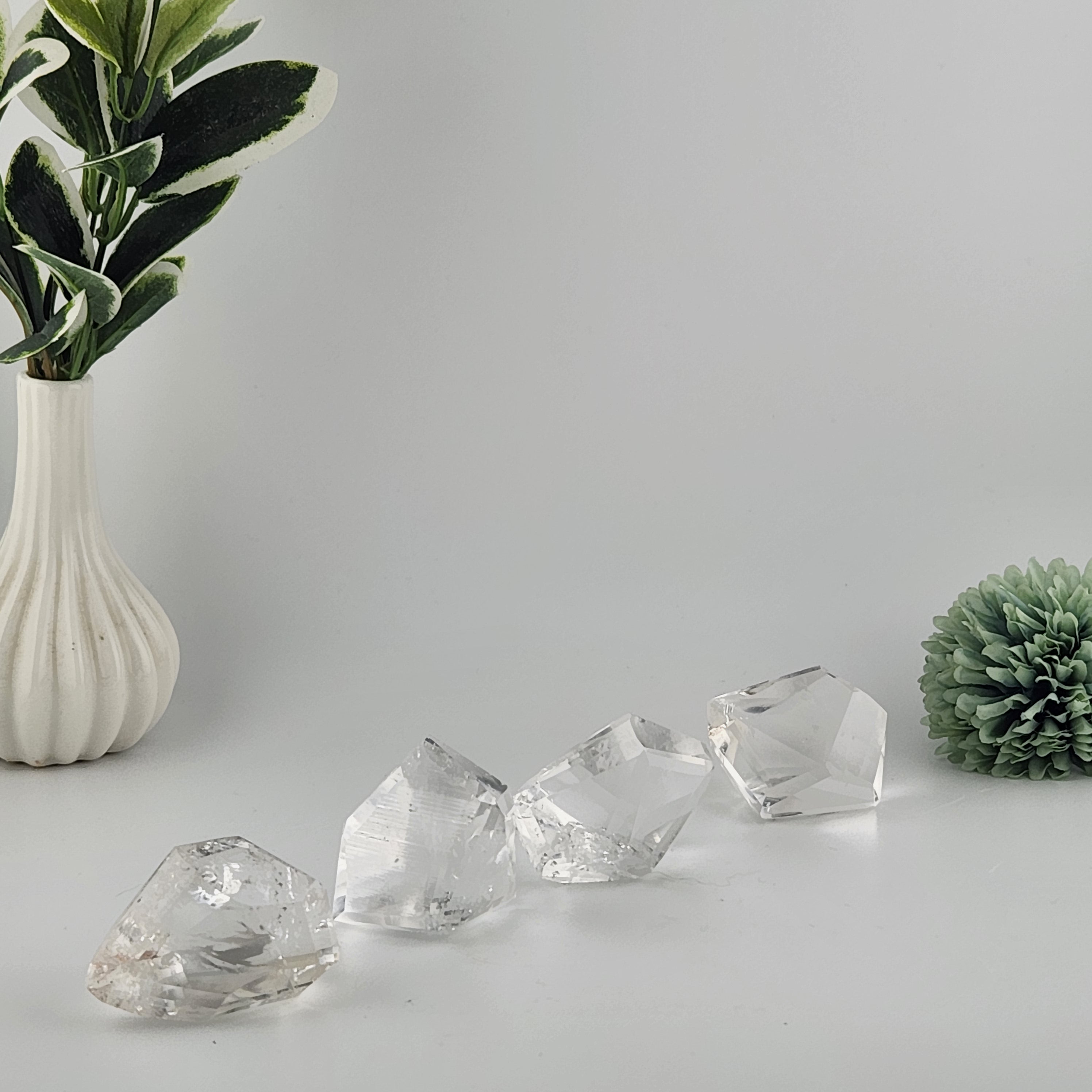 Faceted Brazilian Clear Quartz Freeform (small)