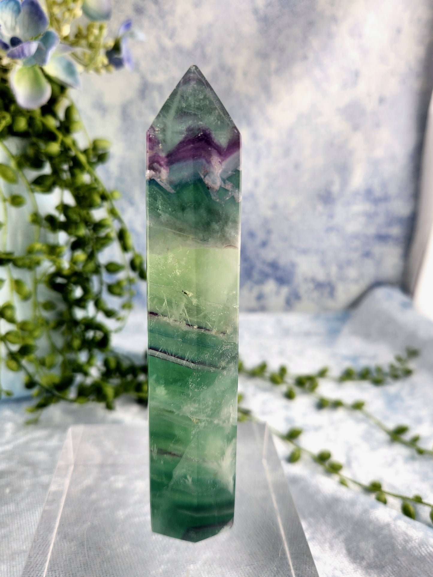 Feather Fluorite Tower