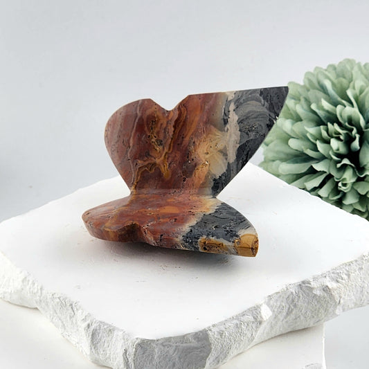 Polychrome Jasper 3D Butterfly