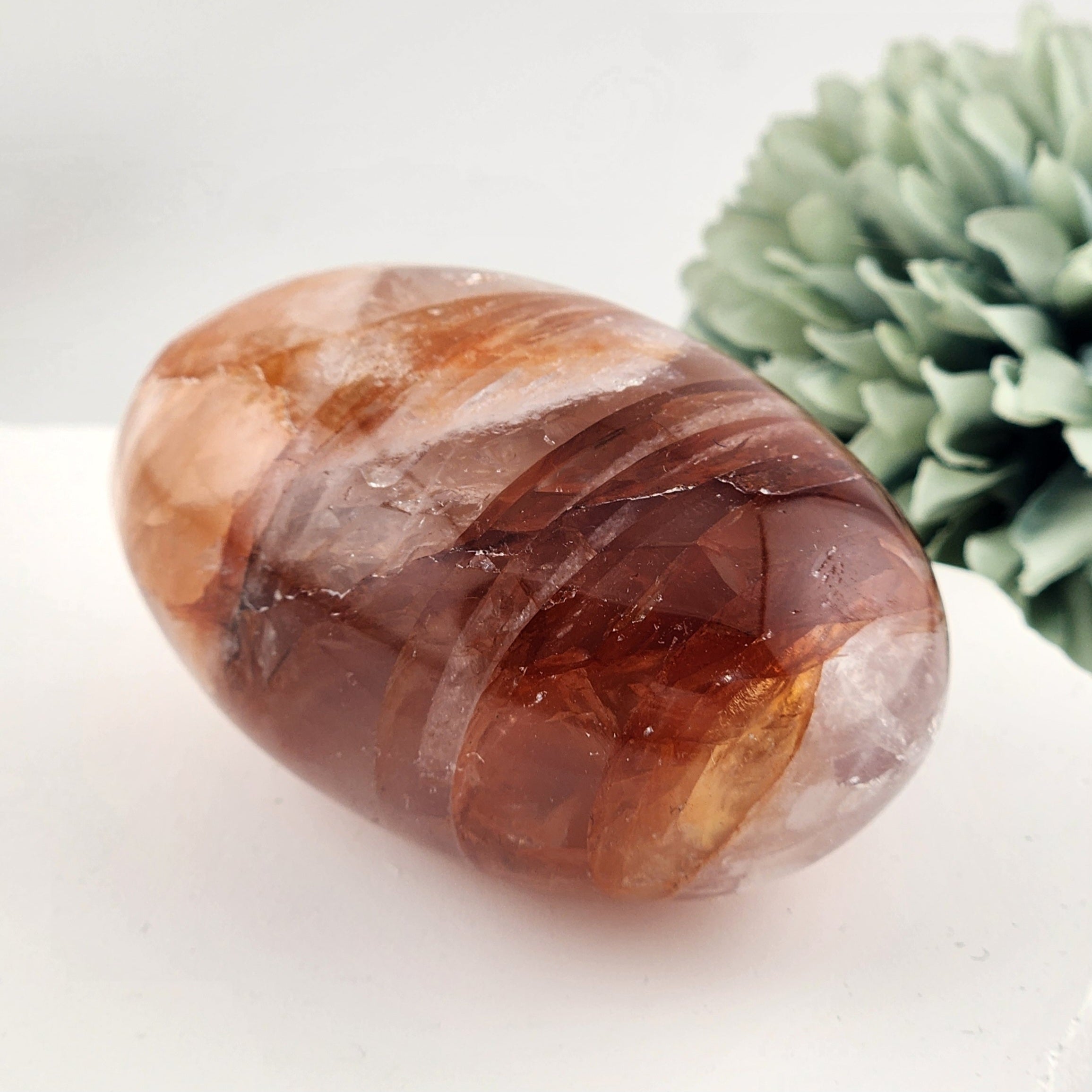 Fire Quartz Palmstone