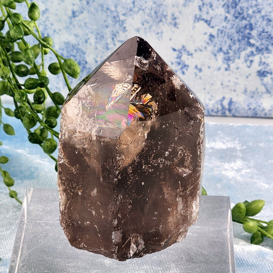 Elestial Smokey quartz